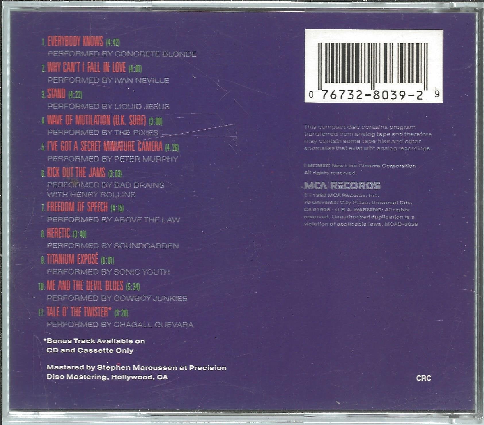 Pump Up The Volume: Music From The Original Motion Picture Soundtrack used book depot