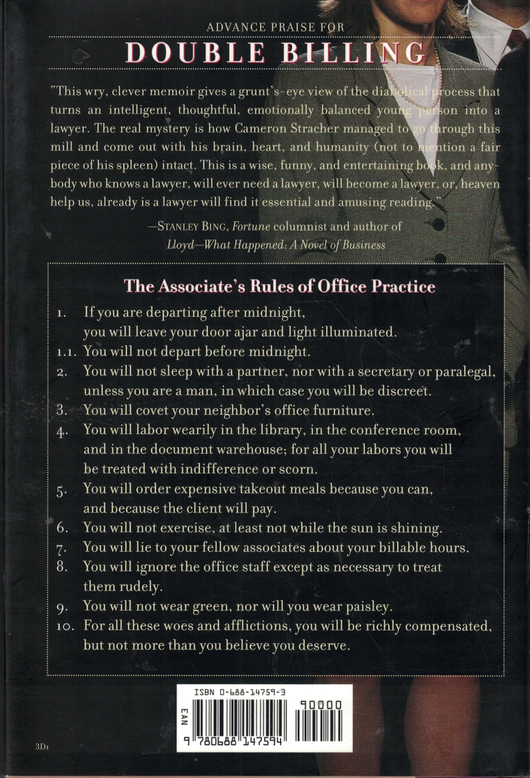 Double Billing: A Young Lawyer's Tale Of Greed, Sex, Lies, And The Pursuit Of A Swivel Chair used book depot