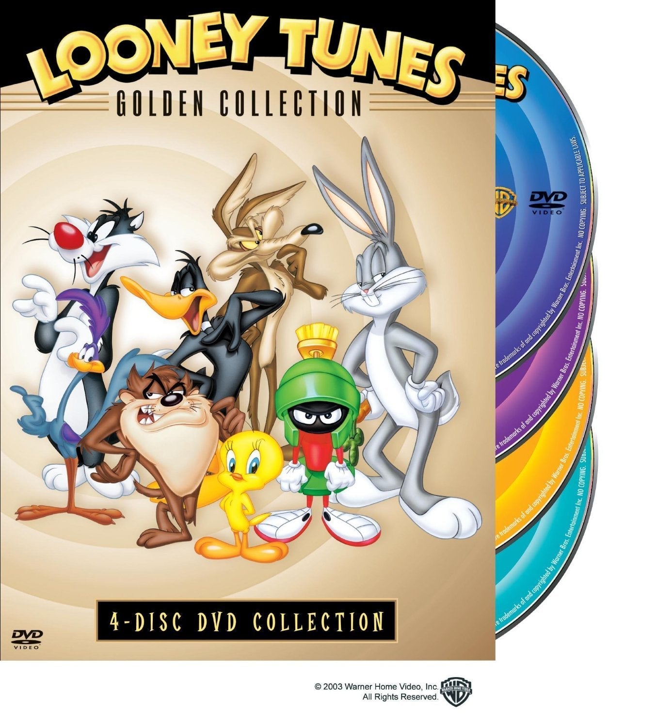 Looney Tunes Golden Collection Volume 1 4-Disc DVD Collection used book depot