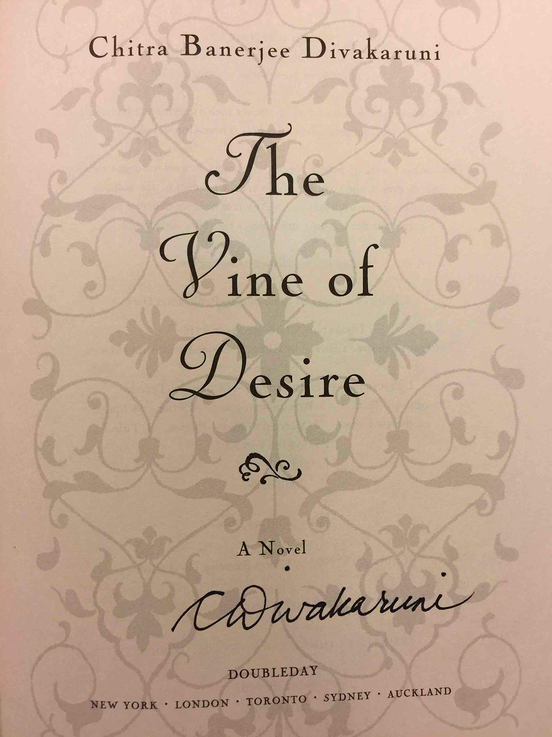 The Vine of Desire: A Novel used book depot