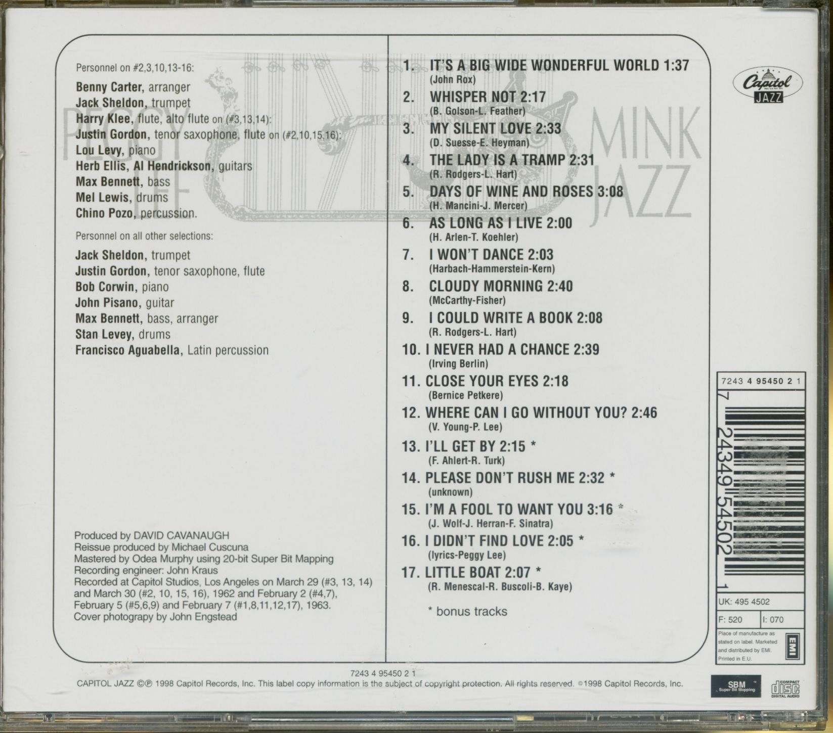 Mink Jazz used book depot