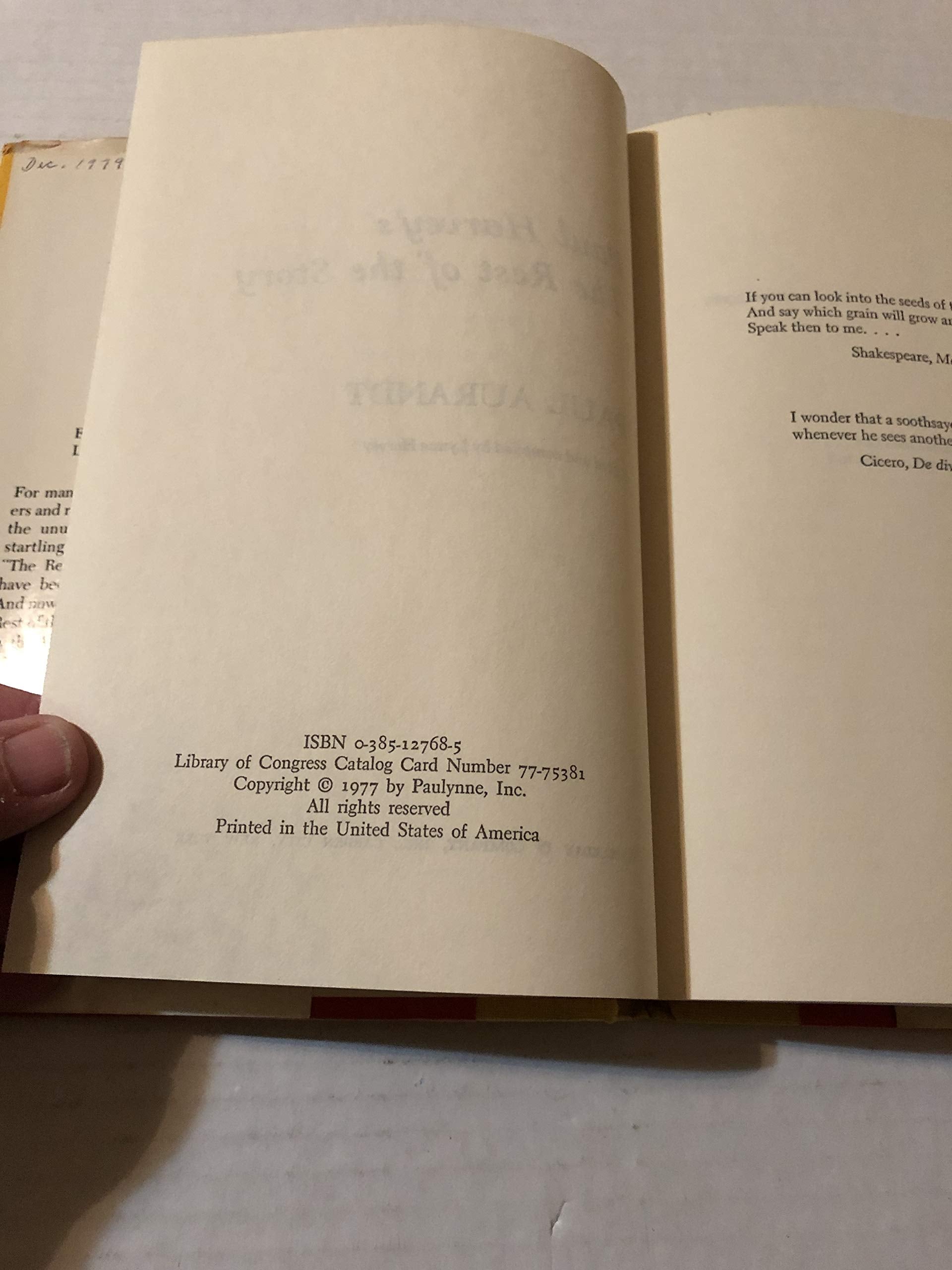 Paul Harvey's the Rest of the Story used book depot