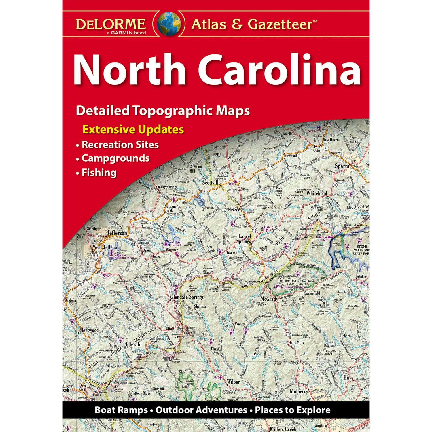 North Carolina Atlas & Gazetteer (Delorme Atlas & Gazetteer) used book depot