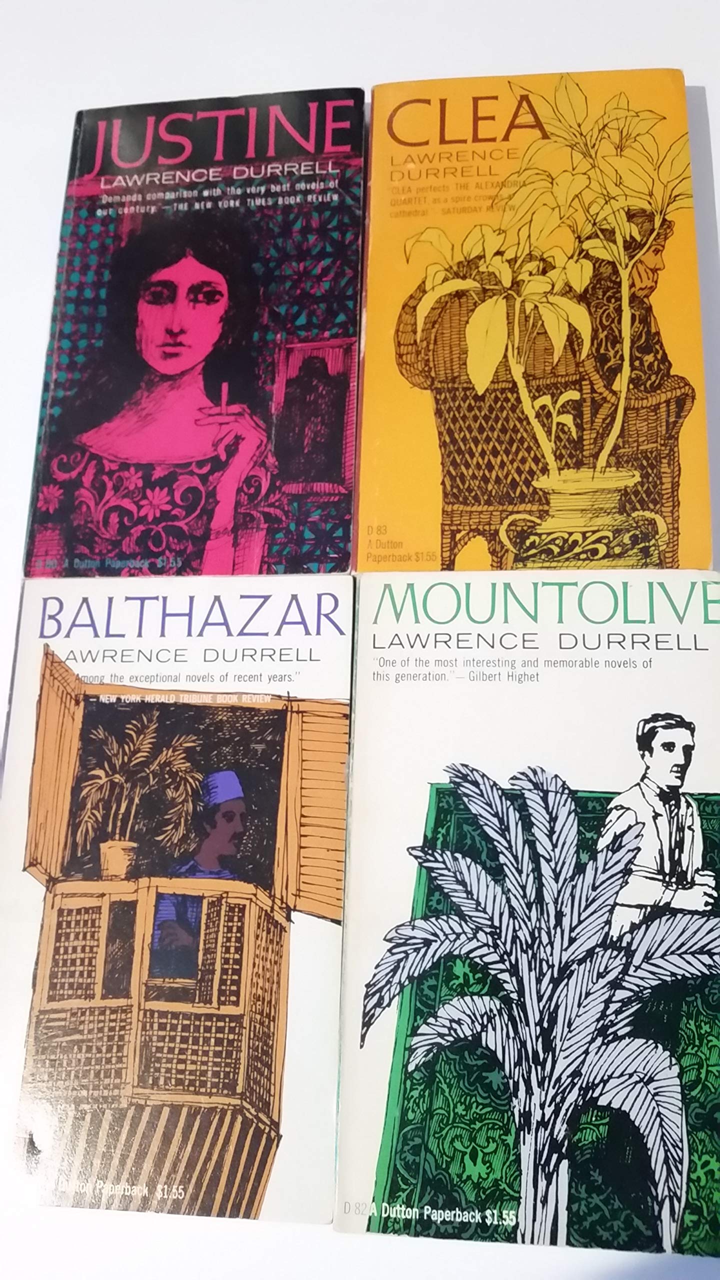 The Alexandria Quartet Box Set: Justine, Balthazar, Mountolive, Clea (4 Mass Mar used book depot
