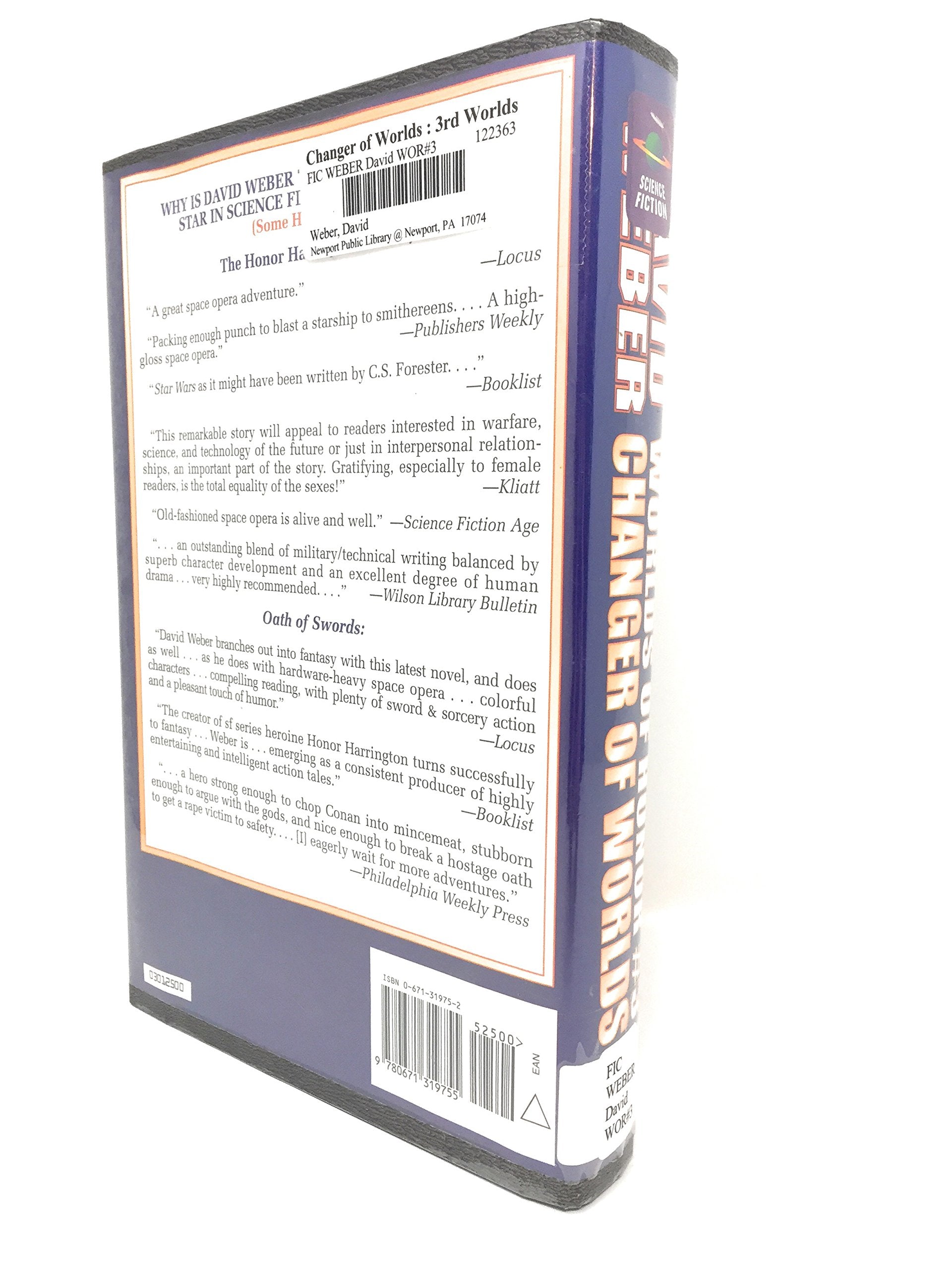 Changer of Worlds (Worlds of Honor #3) used book depot