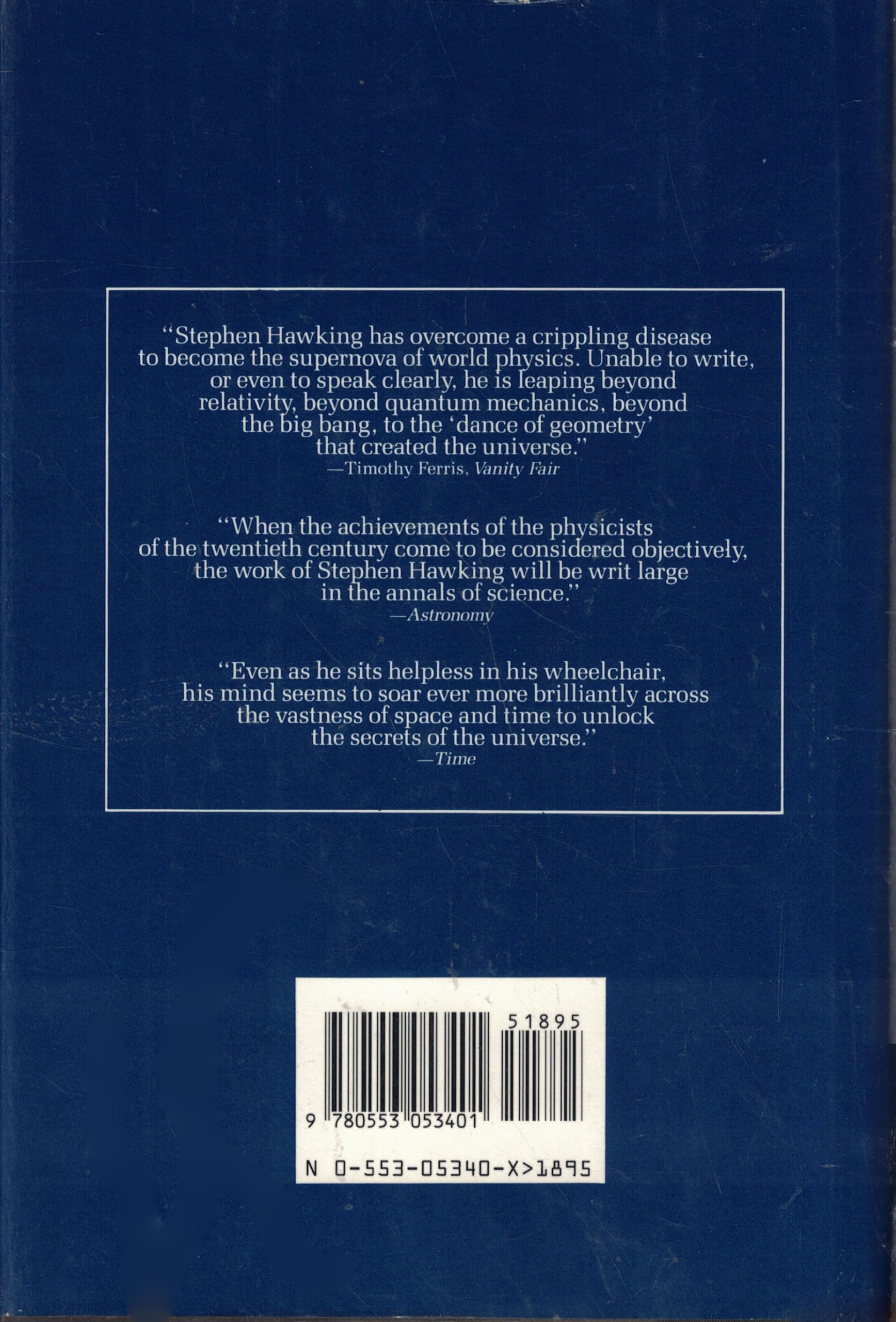 A Brief History of Time: From the Big Bang to Black Holes used book depot