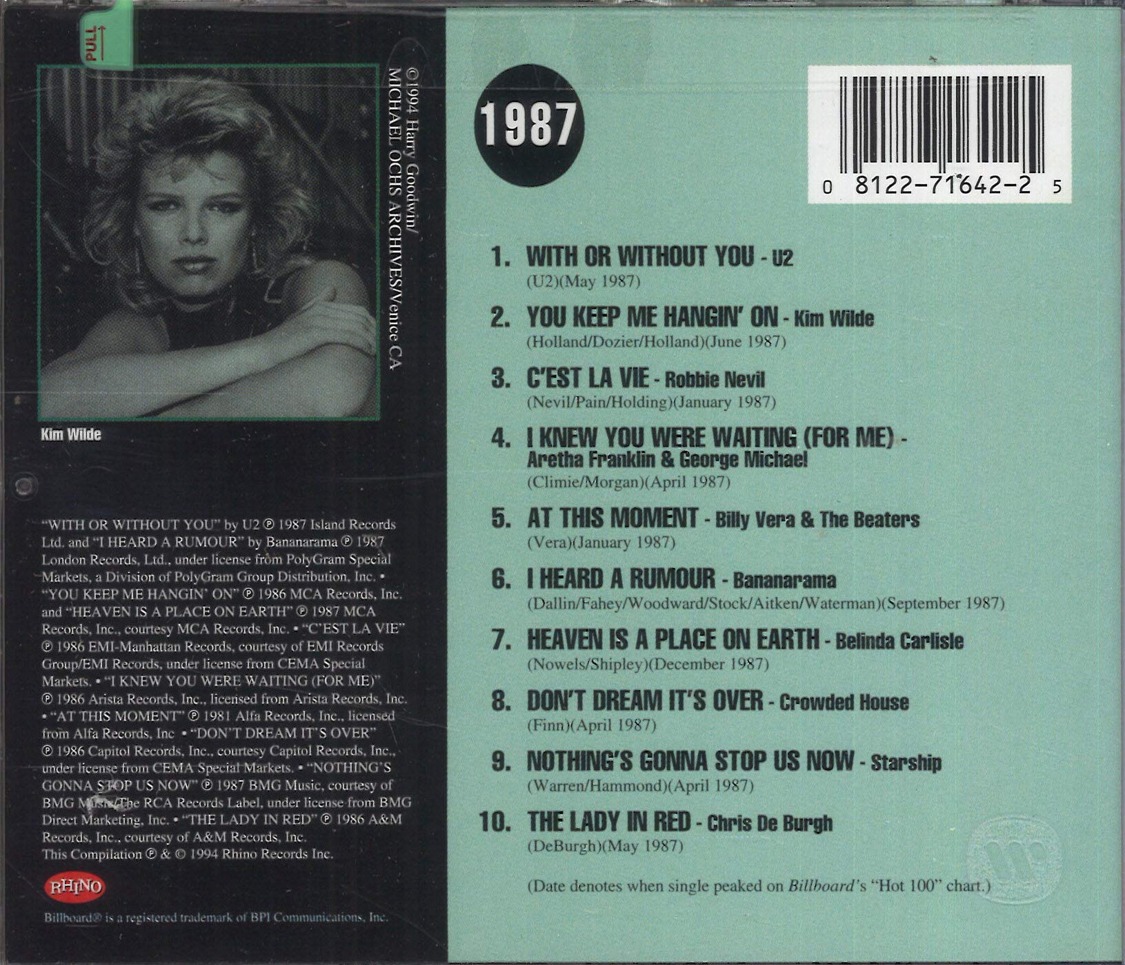 Billboard Top Hits: 1987 used book depot