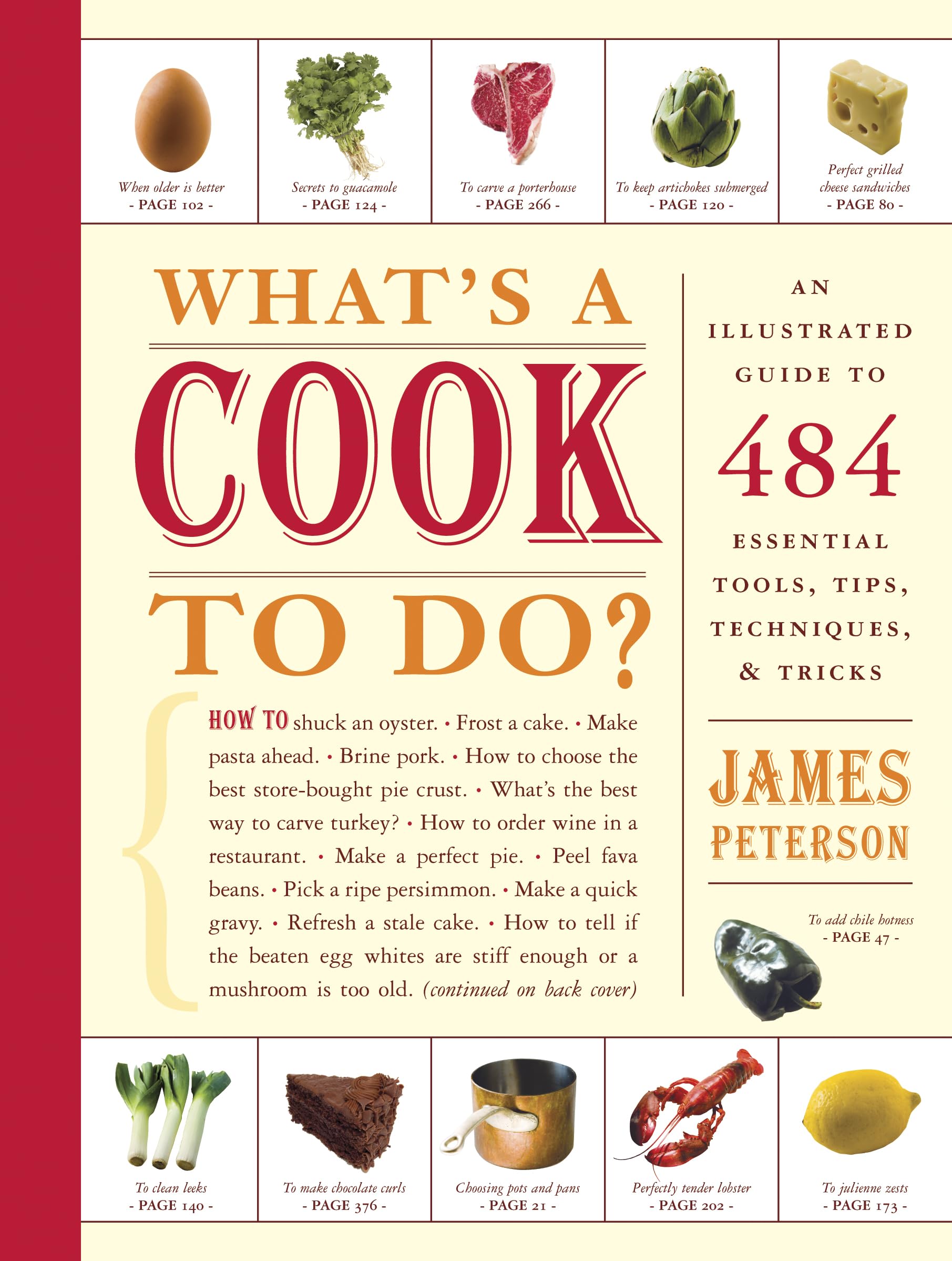What's a Cook to Do?: An Illustrated Guide to 484 Essential Tips, Techniques, and Tricks used book depot