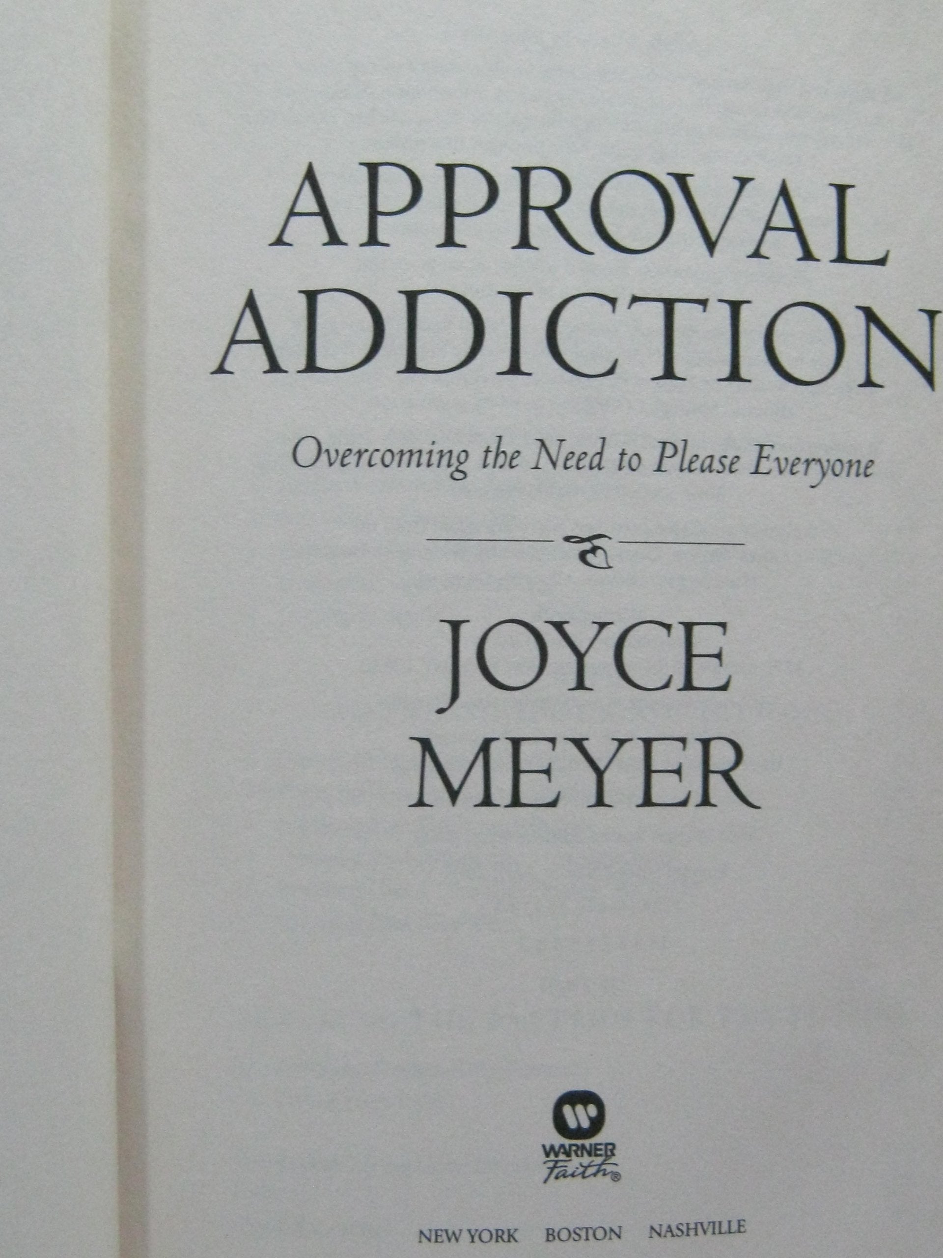 Approval Addiction used book depot