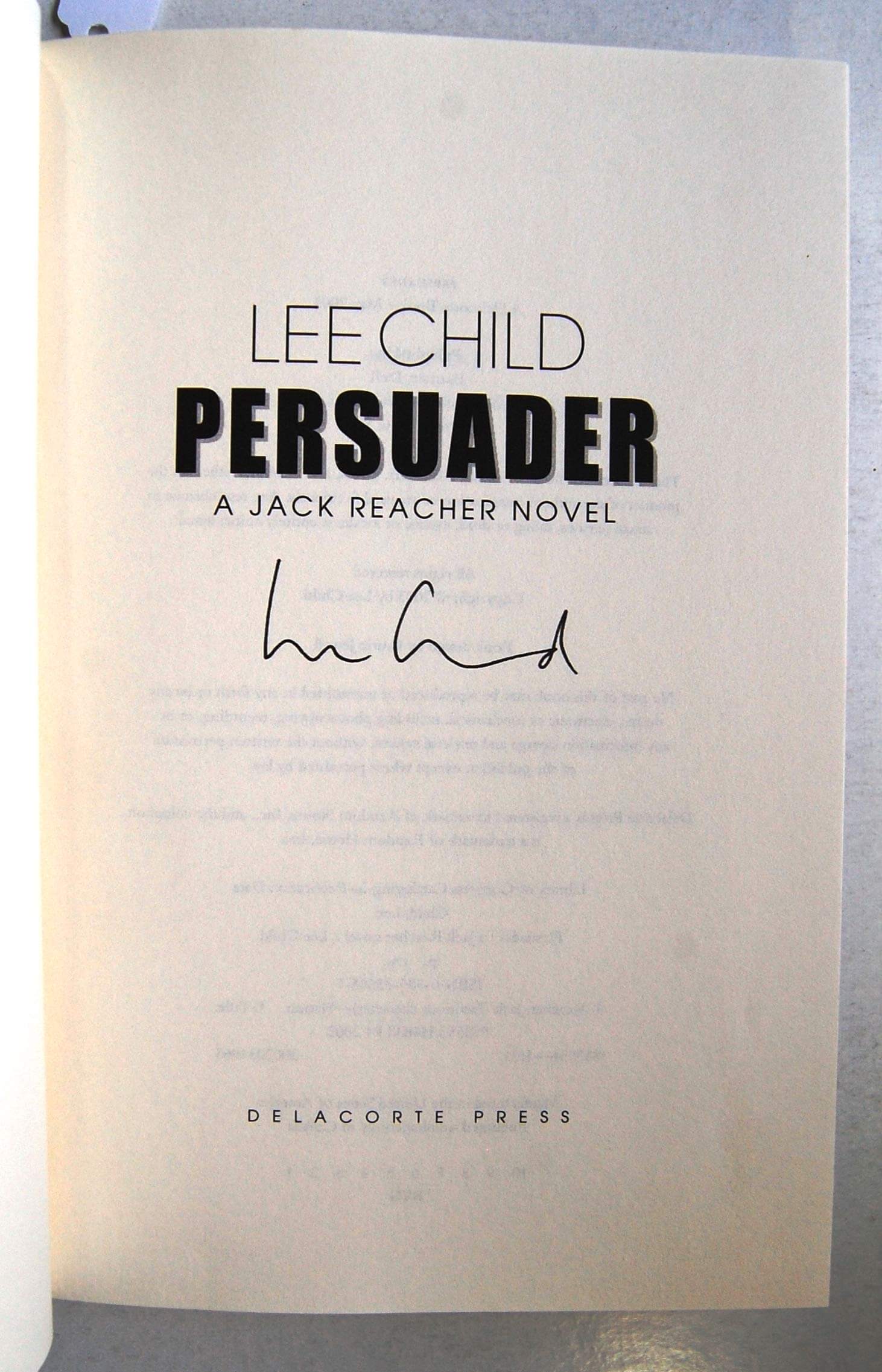 Persuader (Jack Reacher, No. 7) used book depot