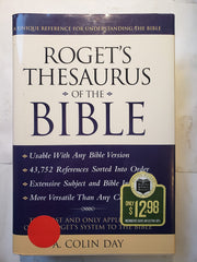 Roget's Thesaurus of the Bible used book depot