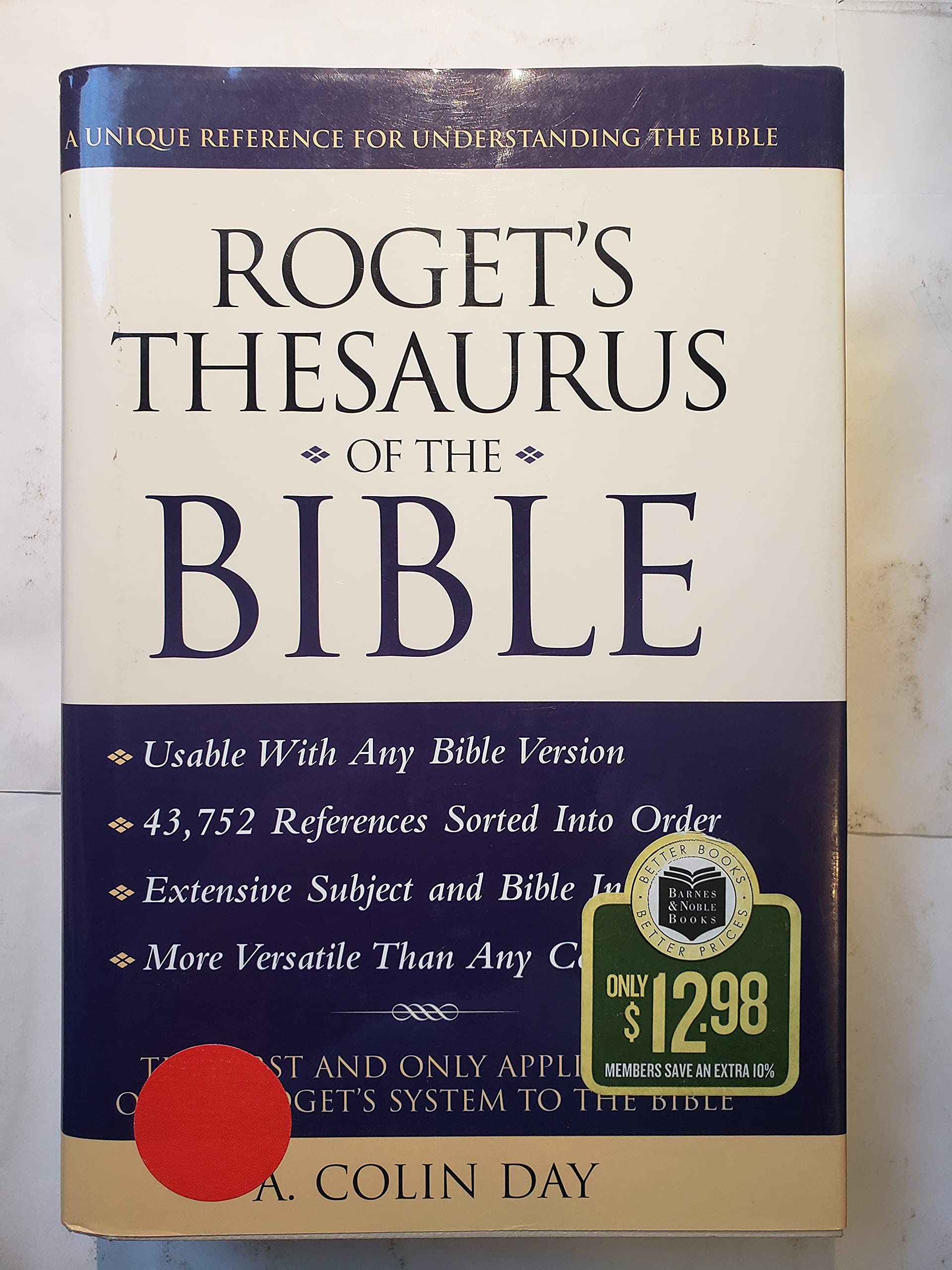 Roget's Thesaurus of the Bible used book depot