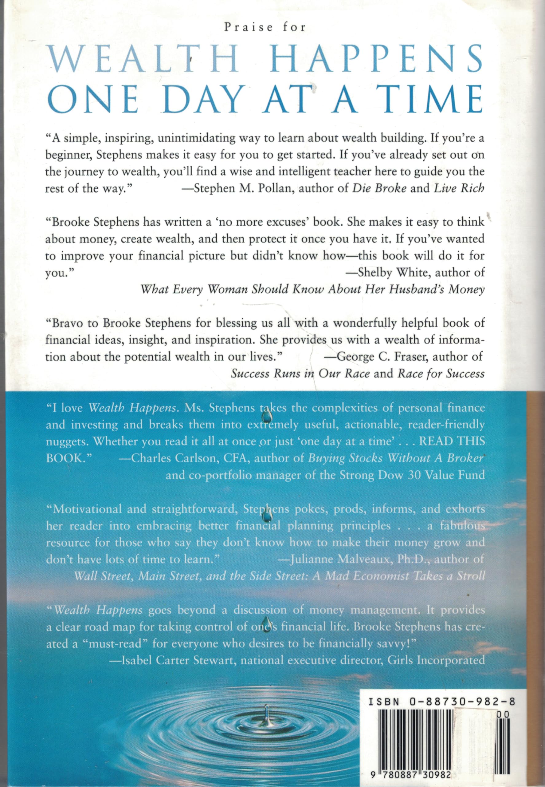 Wealth Happens One Day at a Time: 365 Days to a Brighter Financial Future used book depot