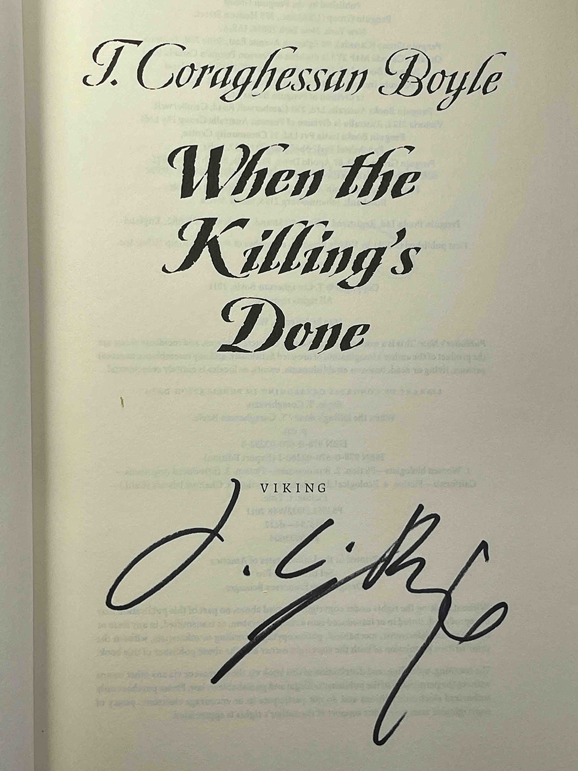 When the Killing's Done: A Novel used book depot