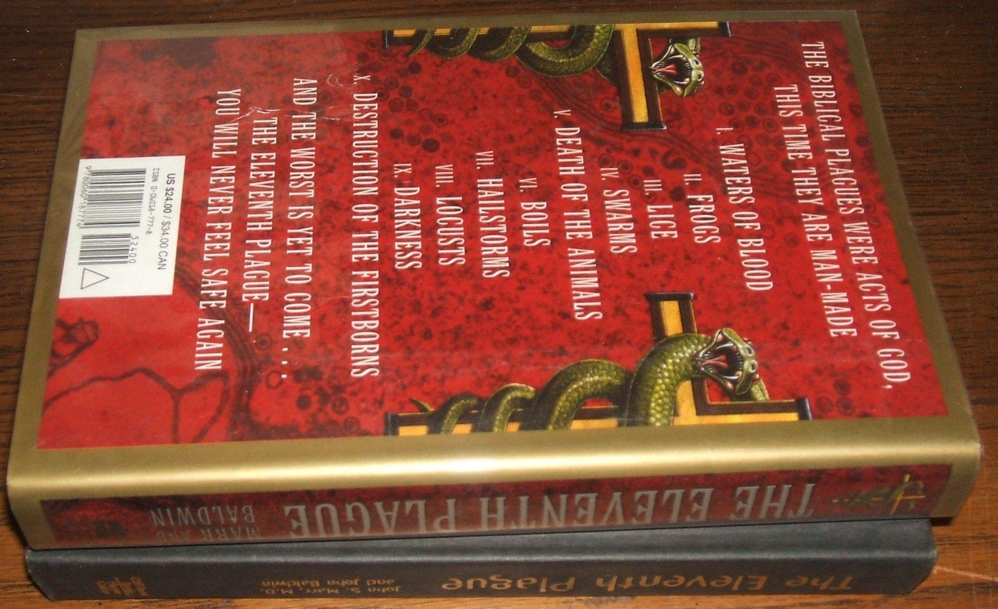 The Eleventh Plague: A Novel of Medical Terror used book depot