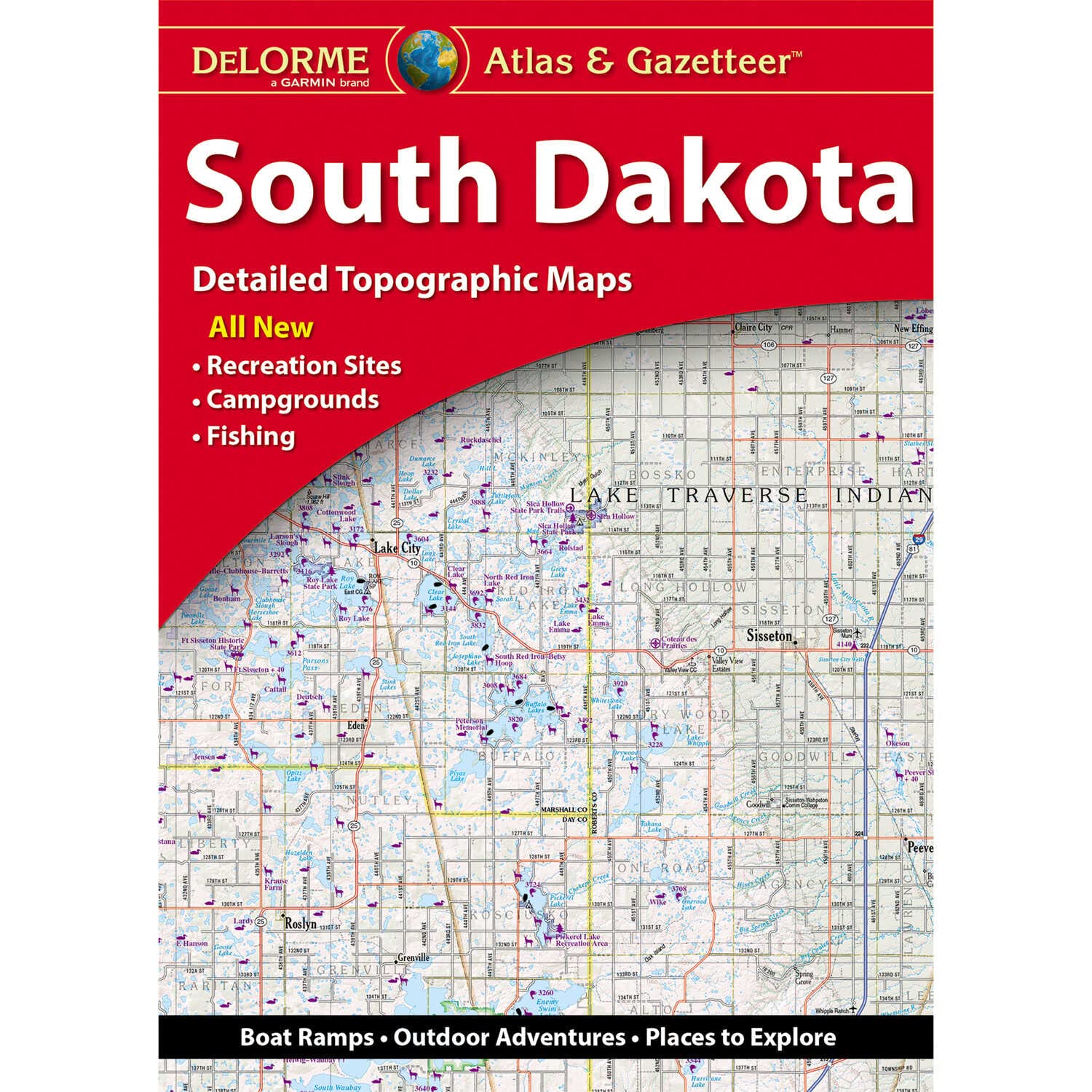 South Dakota Atlas & Gazetteer (Delorme Atlas & Gazetteer) used book depot