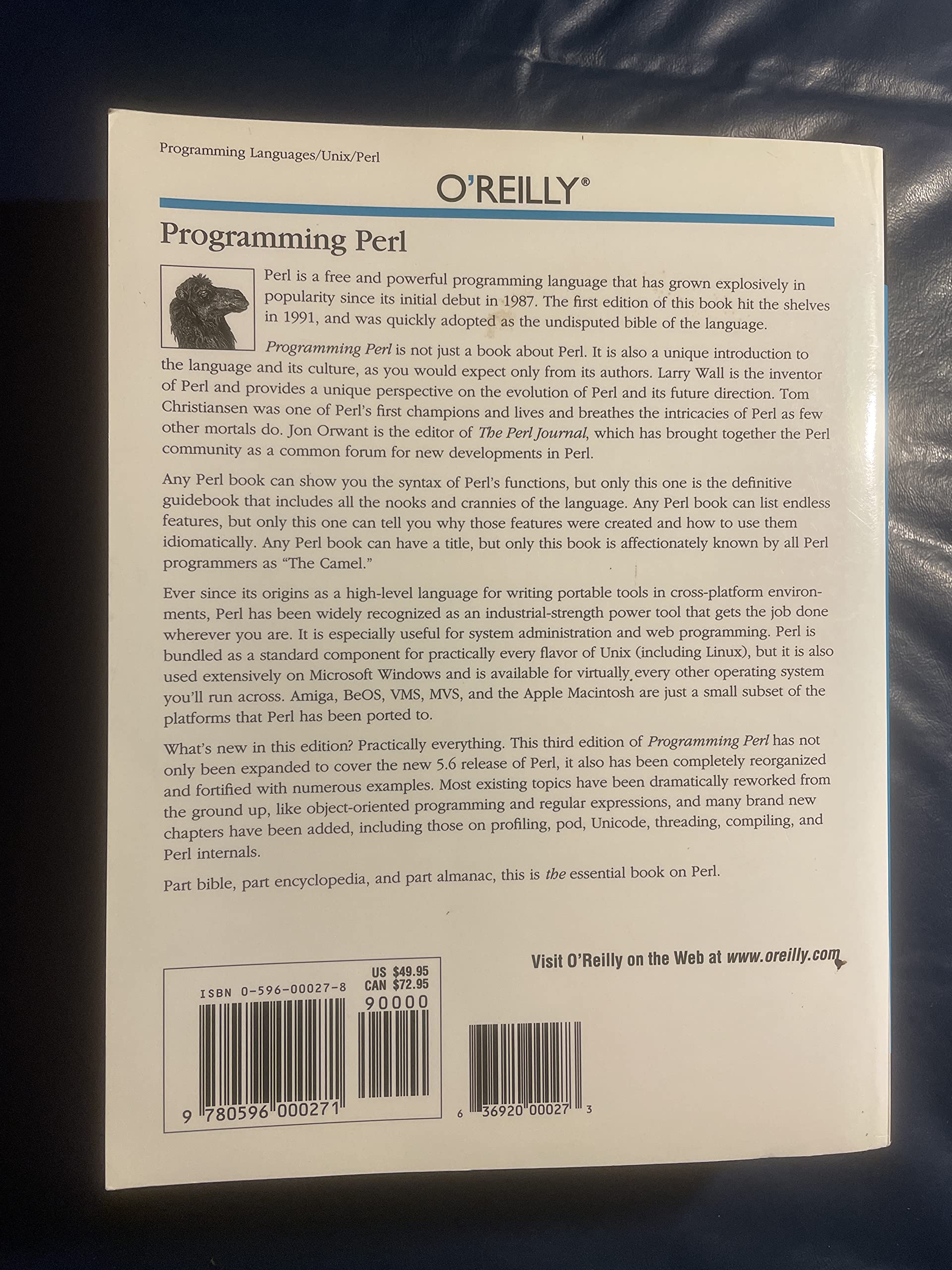 Programming Perl used book depot