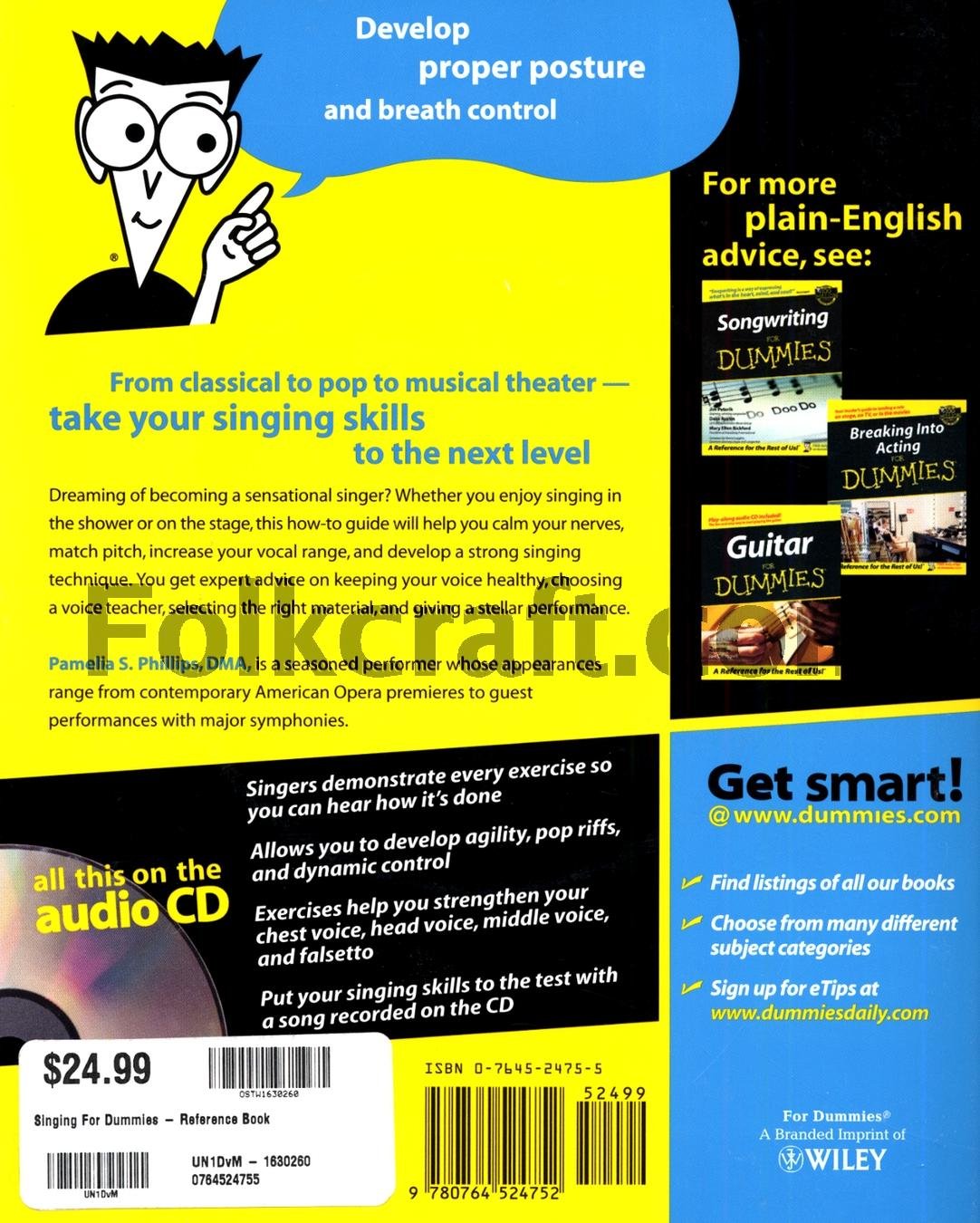 Singing for Dummies used book depot