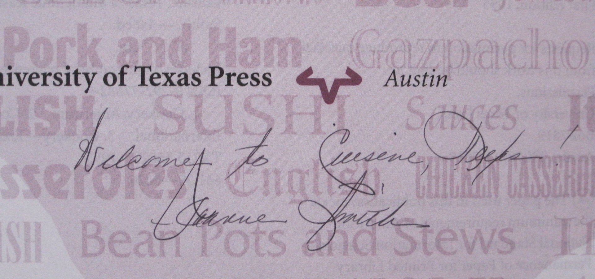 Cuisine, Texas: A Multiethnic Feast used book depot