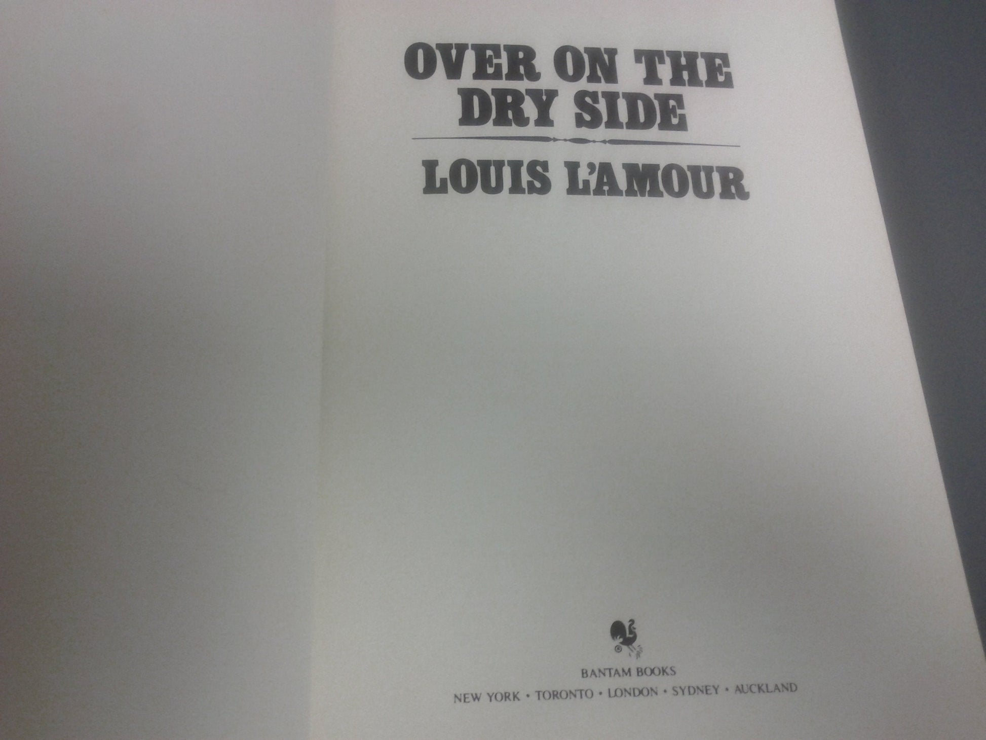 Over On the Dry Side Louis Lamour Coll used book depot