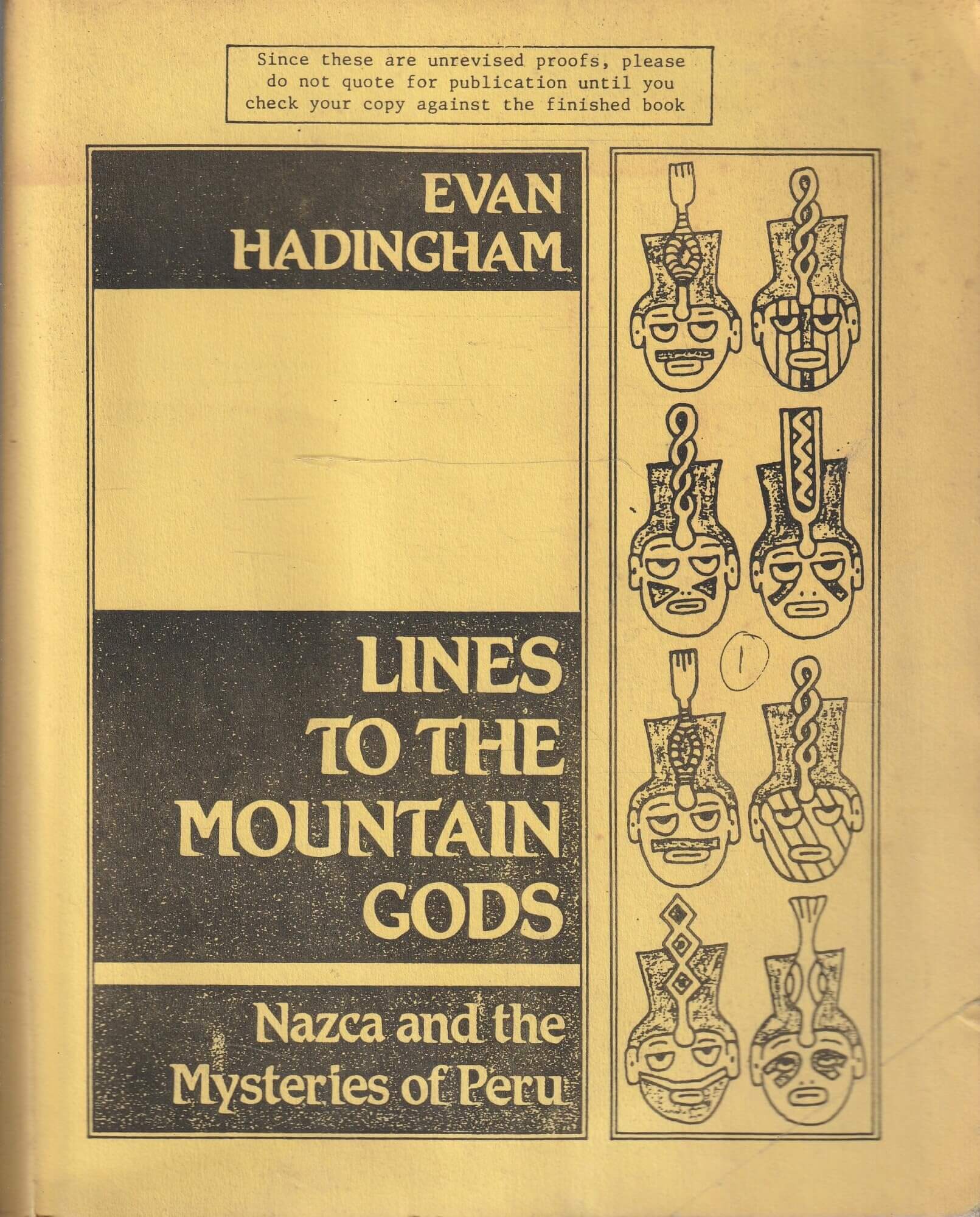 Lines to the Mountain Gods: Nazca and the Mysteries of Peru used book depot