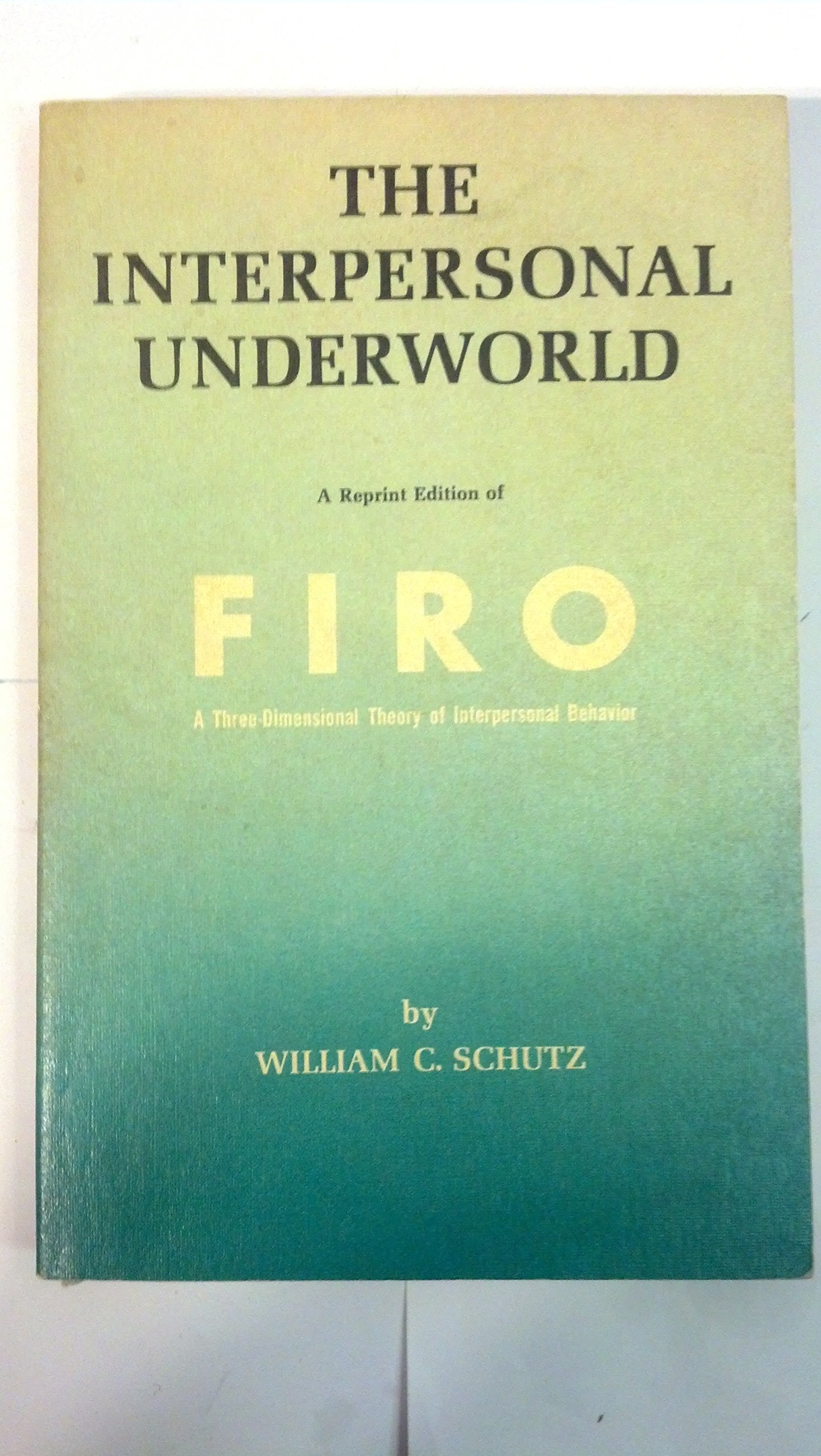 The Interpersonal Underworld used book depot