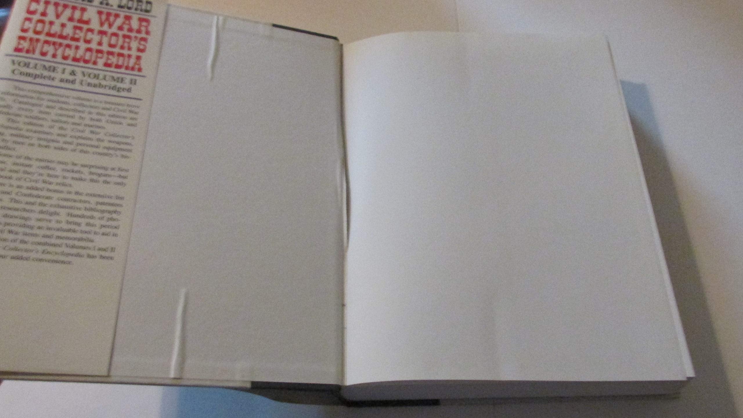 Civil War Collector's Encyclopedia: Volumes I & II used book depot