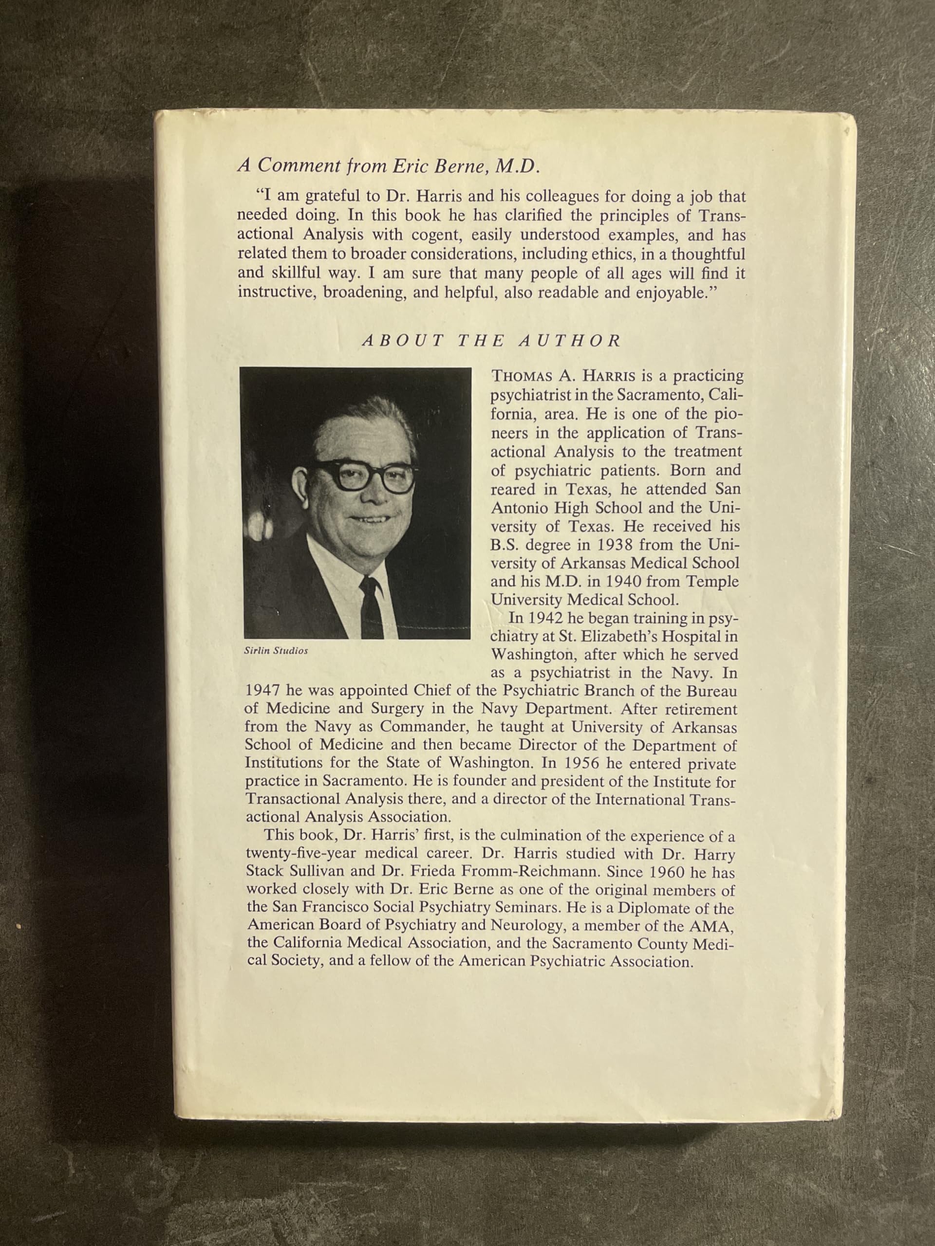 I'M Ok, You'Re Ok: a Practical Guide to Transactional Analysis used book depot