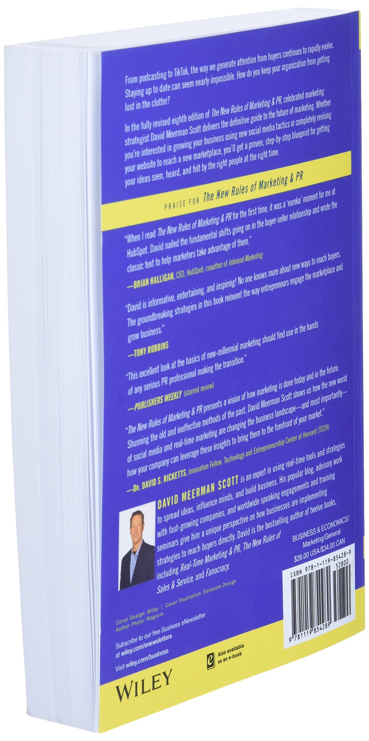 The New Rules of Marketing and PR: How to Use Content Marketing, Podcasting, Social Media, AI, Live Video, and Newsjacking to Reach Buyers Directly, 8th Edition used book depot