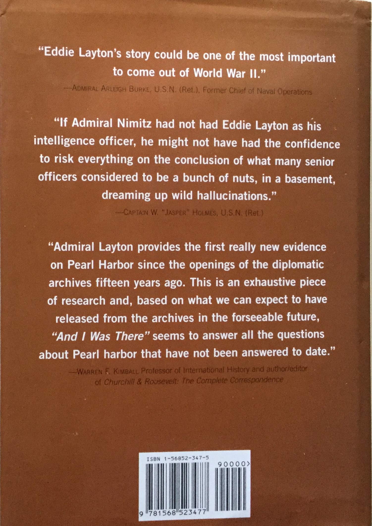 And I Was There : Breaking the Secrets - Pearl Harbor and Midway used book depot