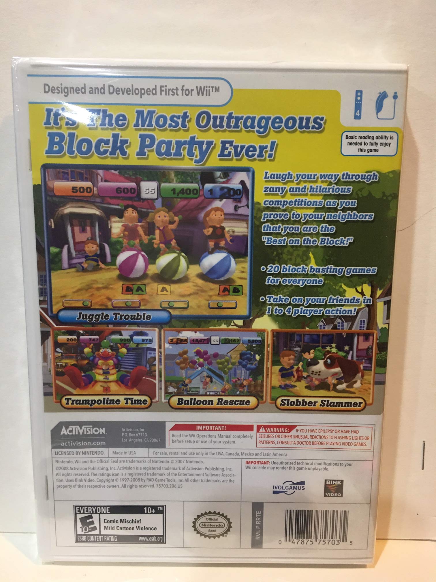 Block Party 20 Games - Nintendo Wii used book depot