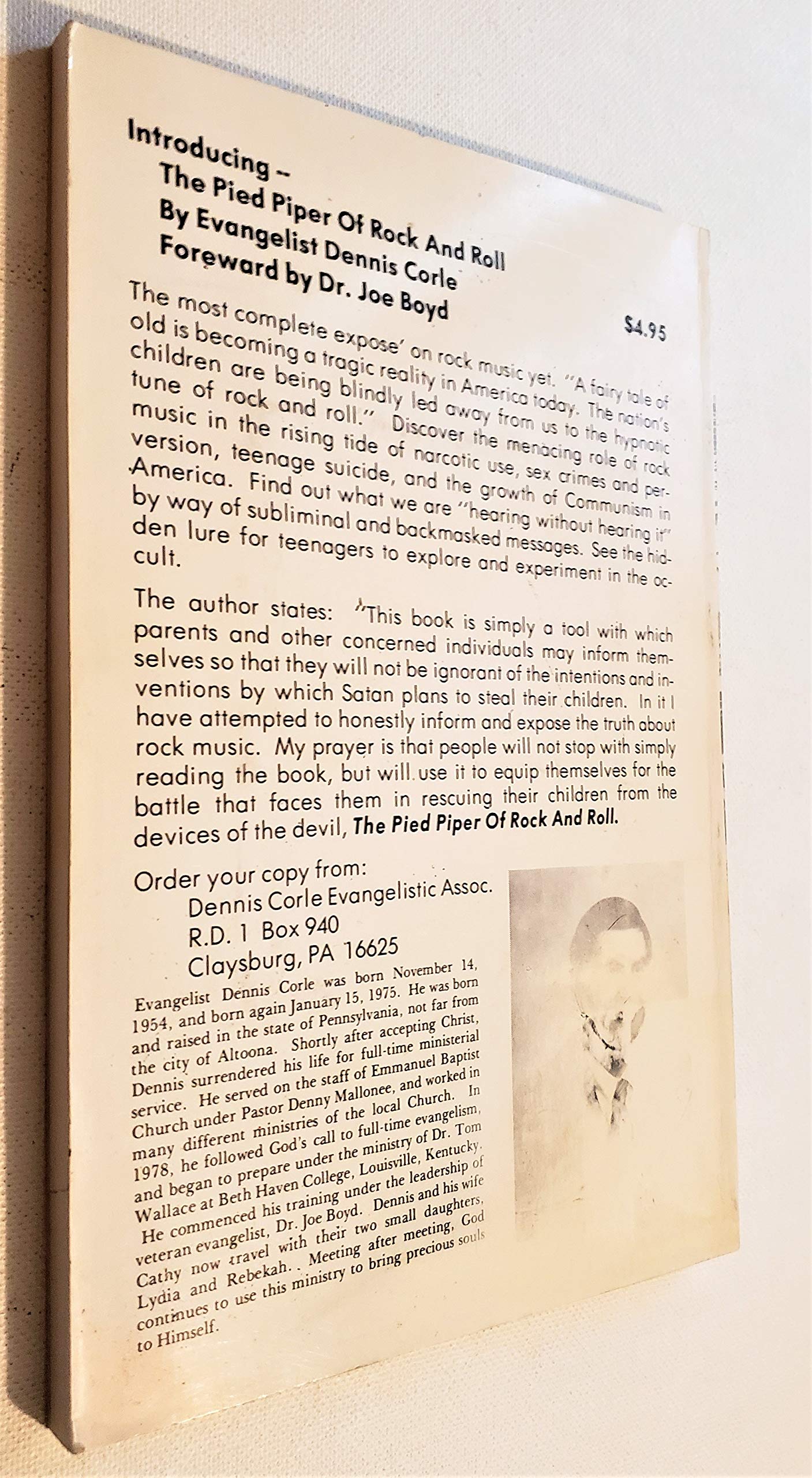 "The Pied Piper" of rock music used book depot