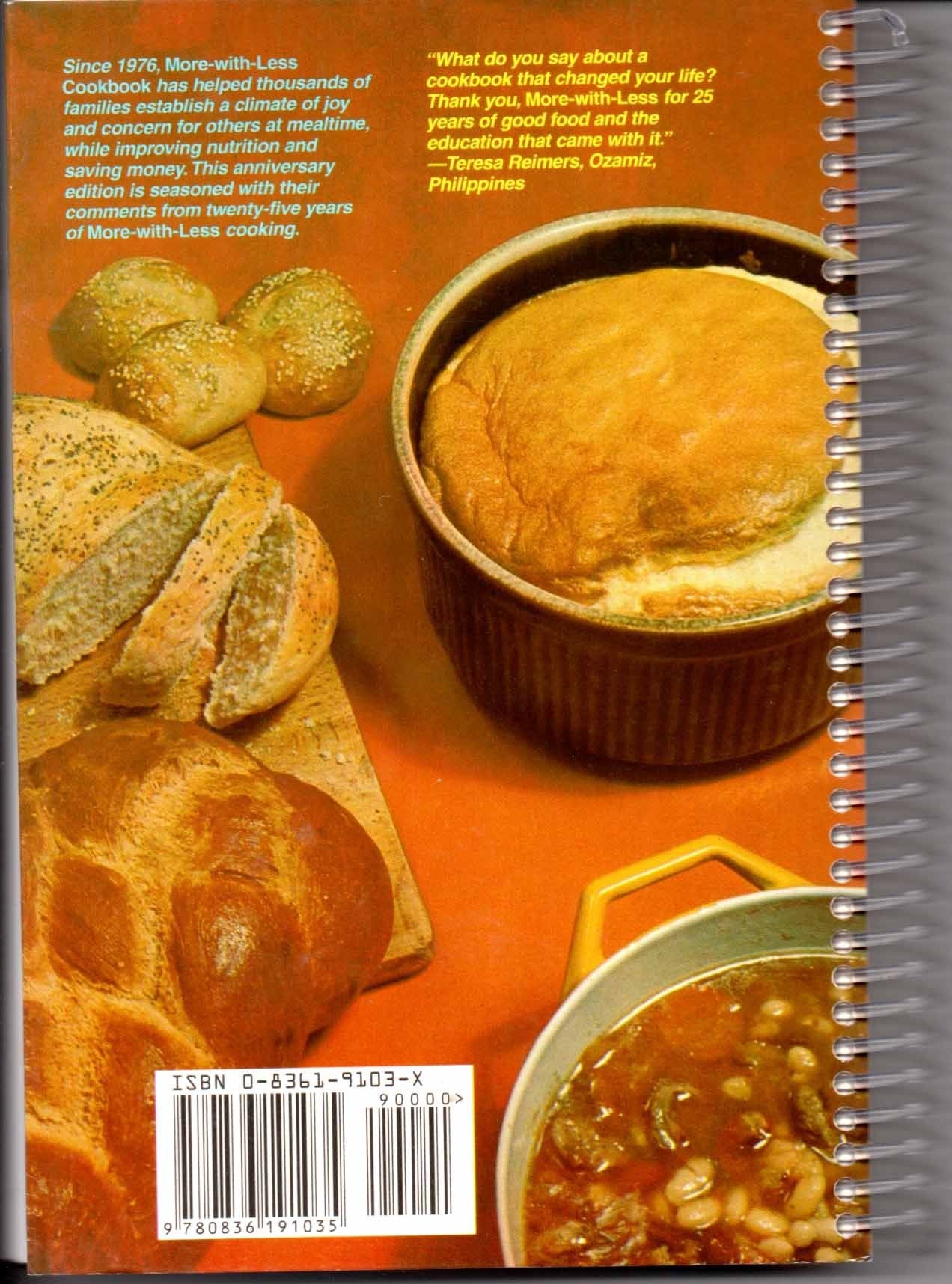 More-With-Less Cookbook used book depot