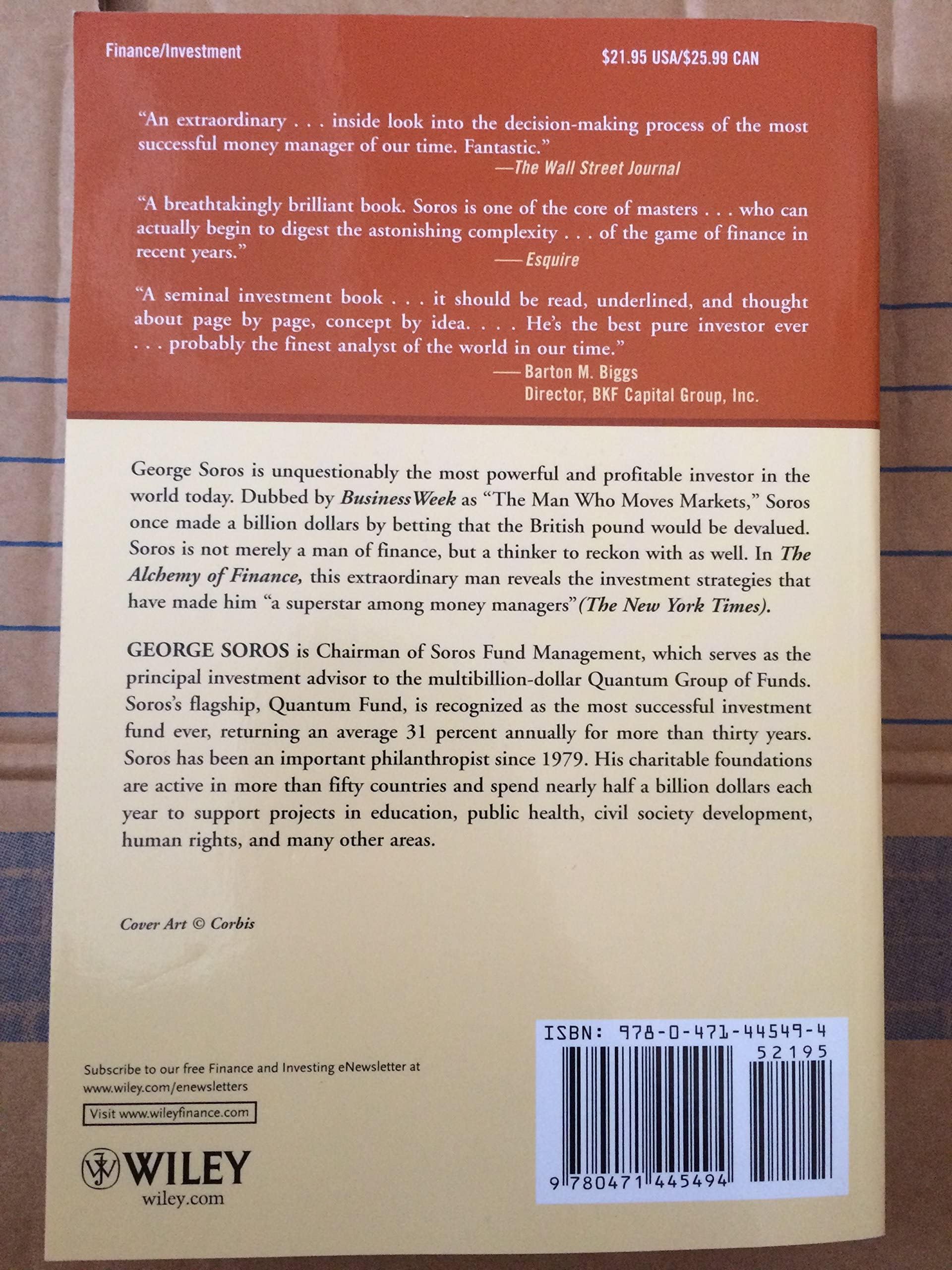 The Alchemy of Finance used book depot