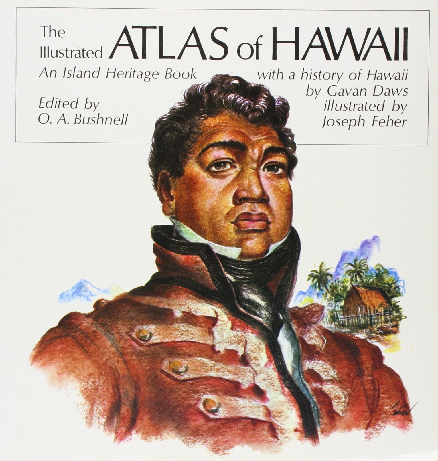 THE ILLUSTRATED ATLAS OF HAWAII, An Island Heritage Book with a history of Hawaii used book depot
