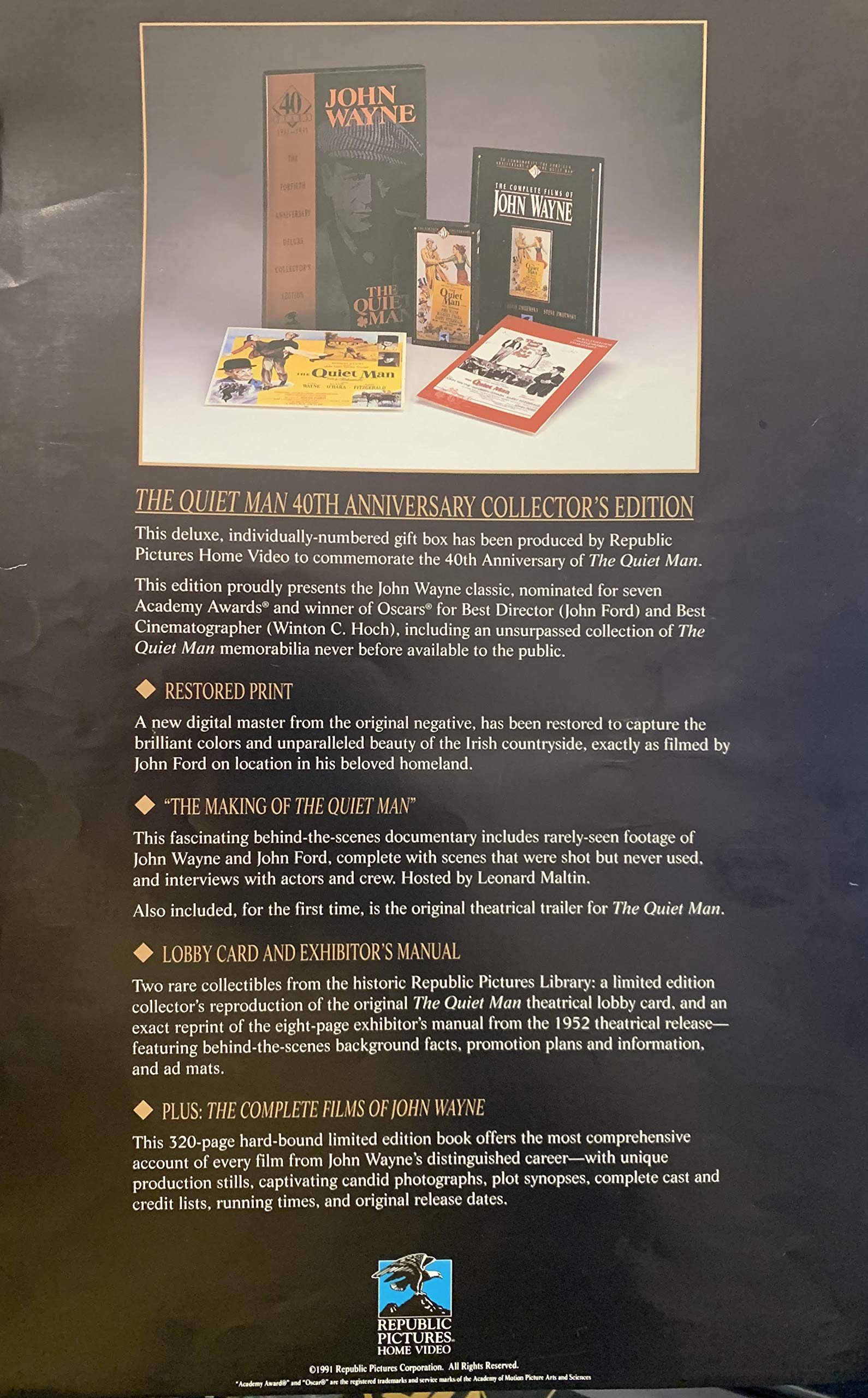The Complete Films of John Wayne used book depot