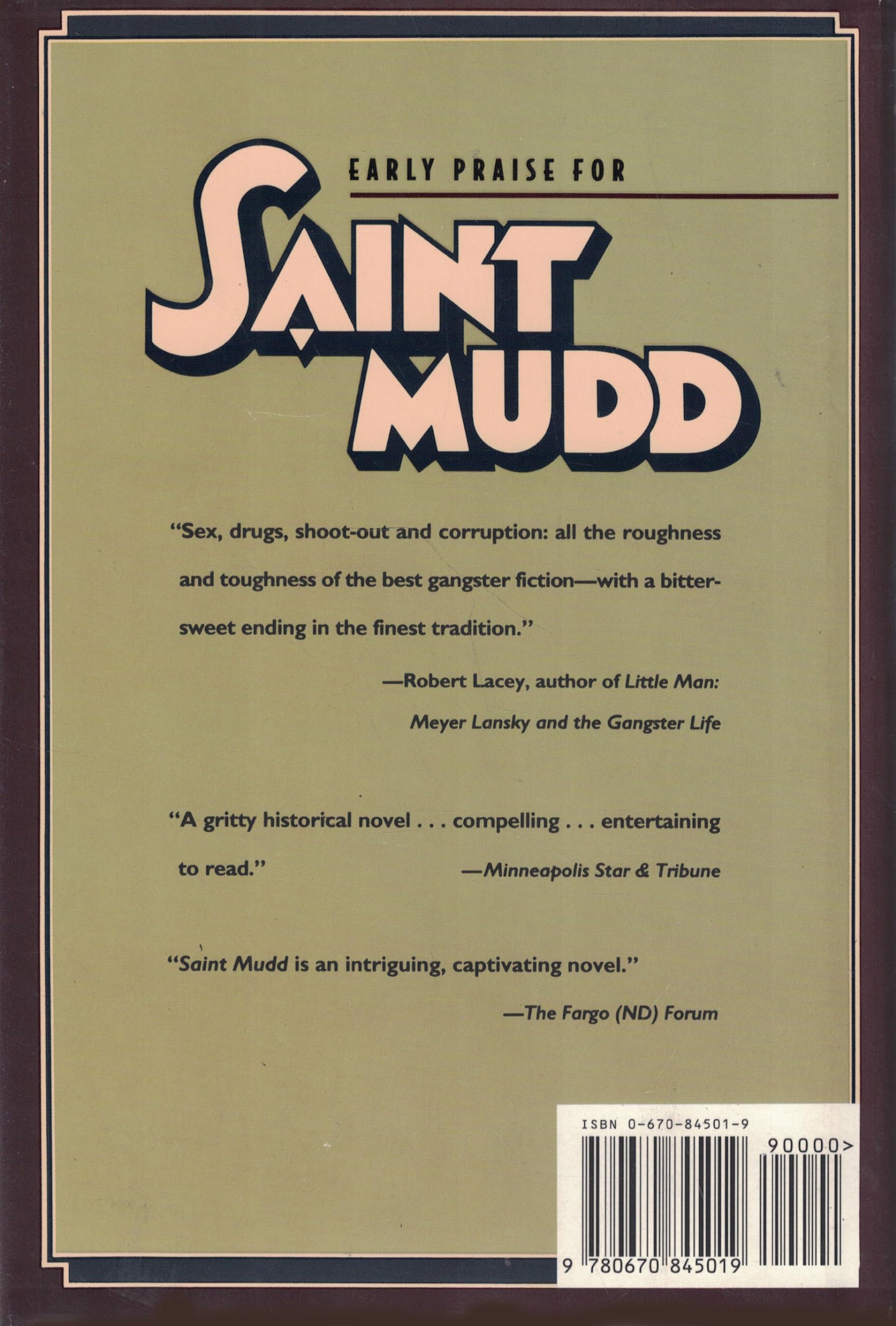 Saint Mudd: A Novel of Gangsters and Saints used book depot