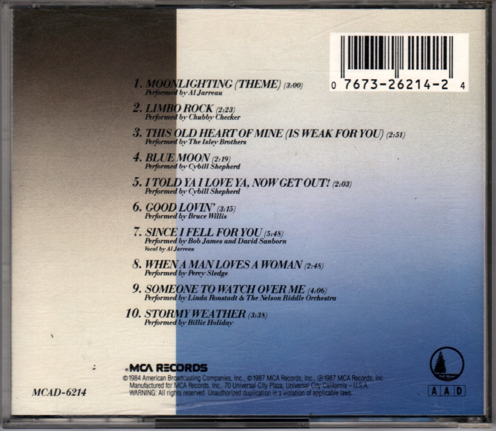 Moonlighting: The Television Soundtrack Album used book depot