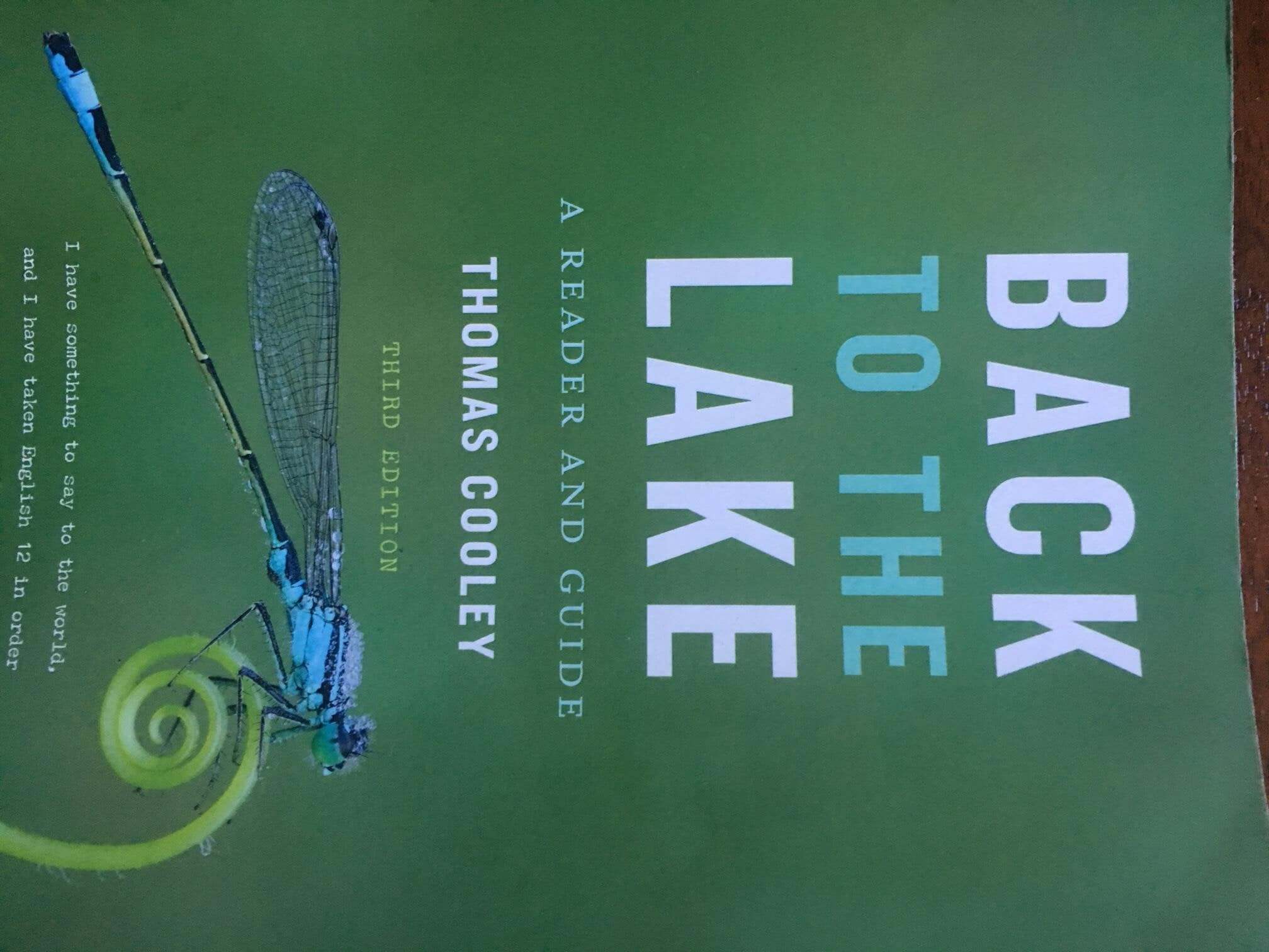Back to the Lake: A Reader and Guide used book depot