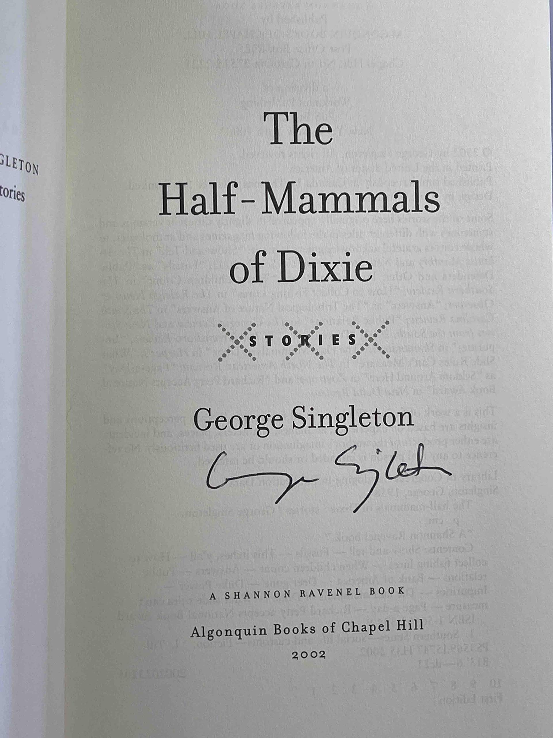 The Half-Mammals of Dixie used book depot