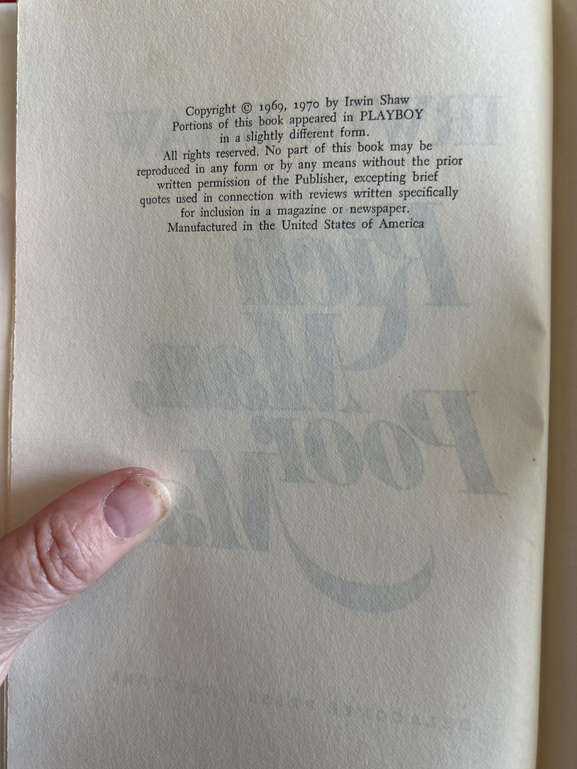 Rich Man, Poor Man used book depot