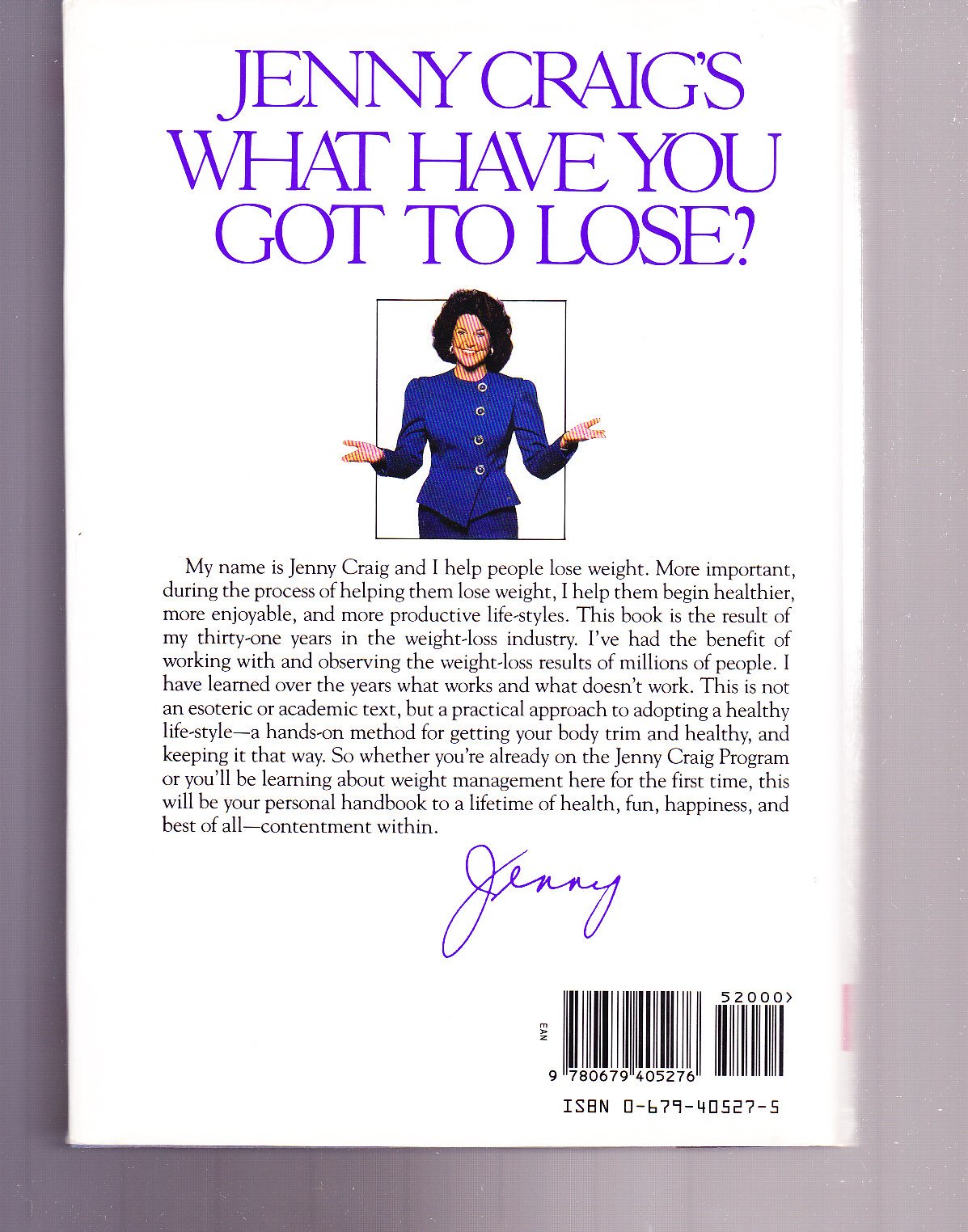 Jenny Craig's What Have You Got to Lose: A Personalized Weight Management Program used book depot