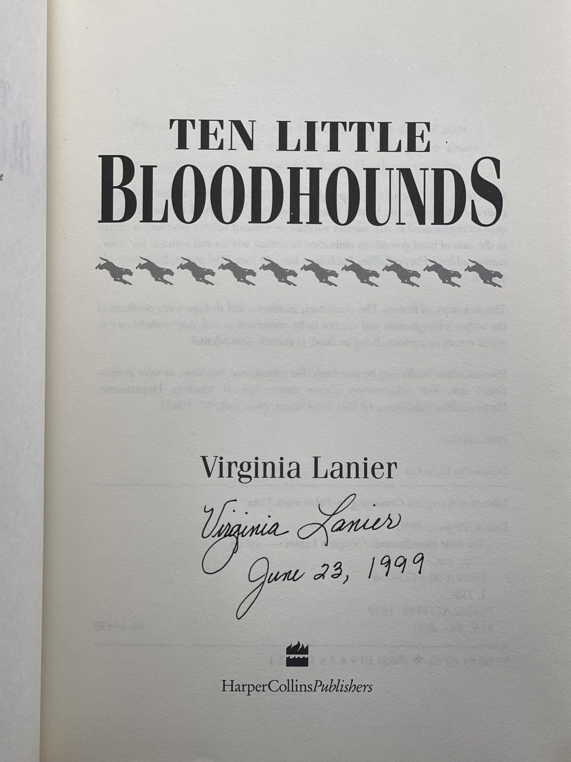 Ten Little Bloodhounds used book depot