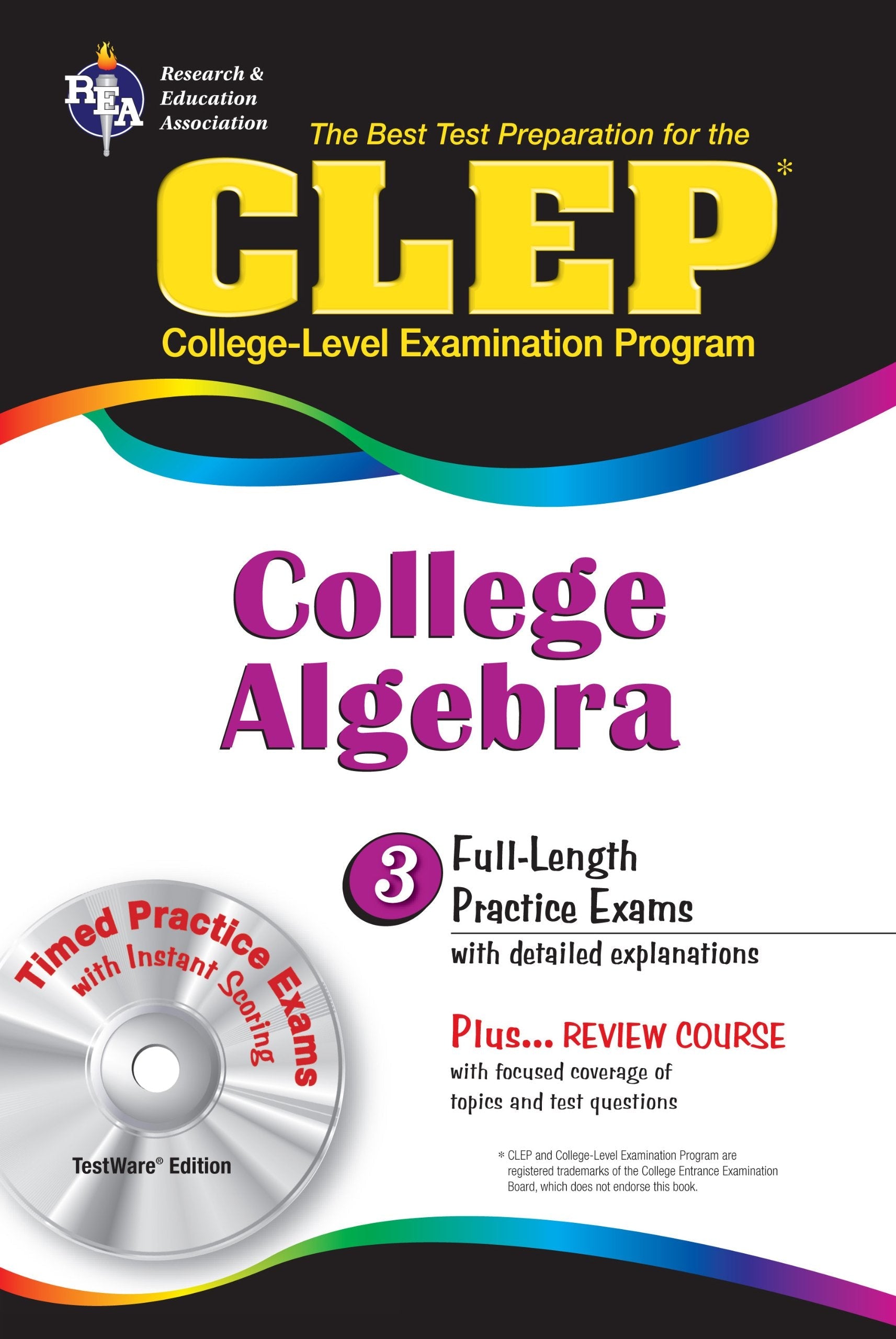CLEP College Algebra with CD (REA) - The Best Test Prep for the CLEP Exam (Test Preps) used book depot