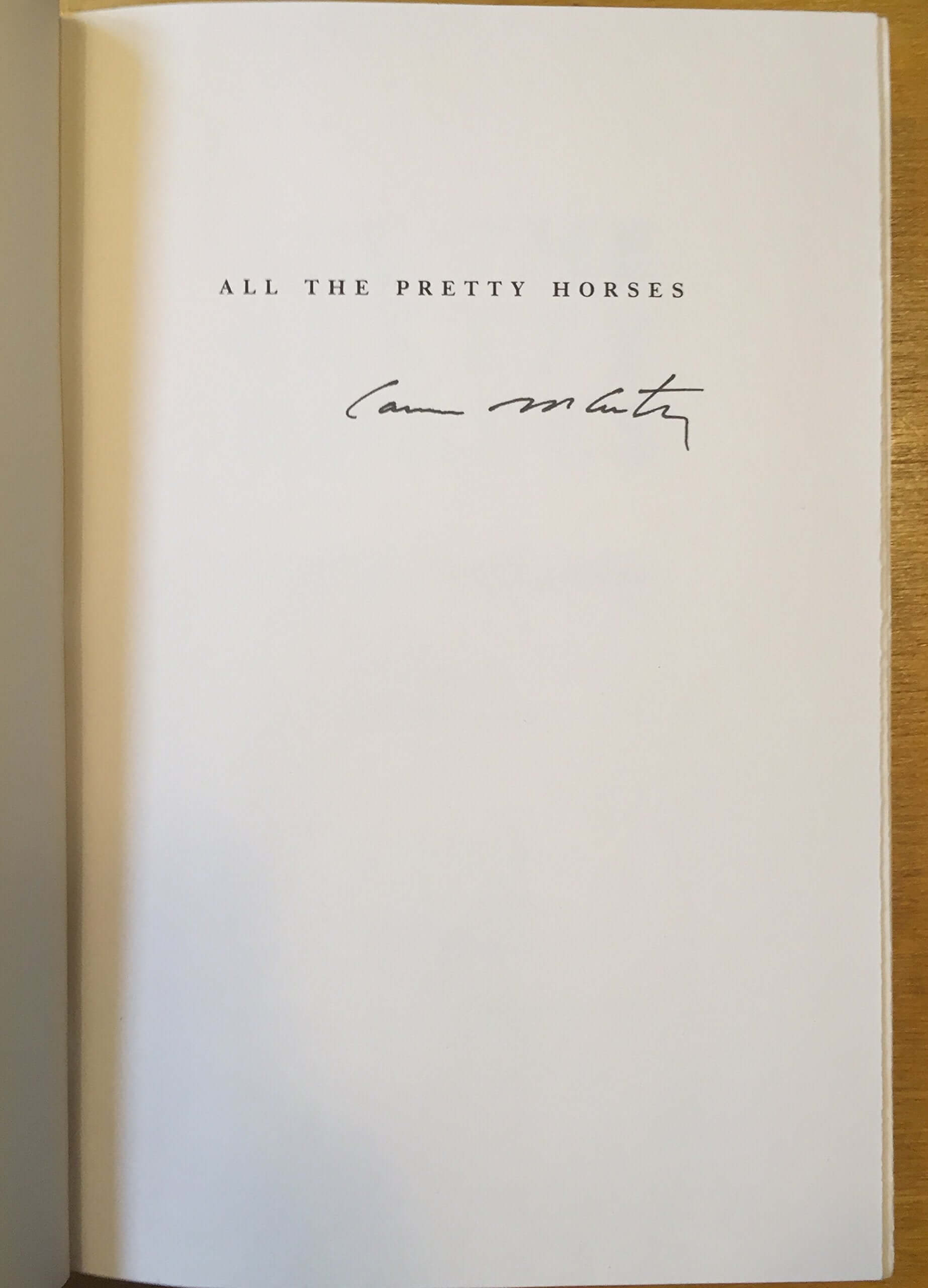 All the Pretty Horses used book depot