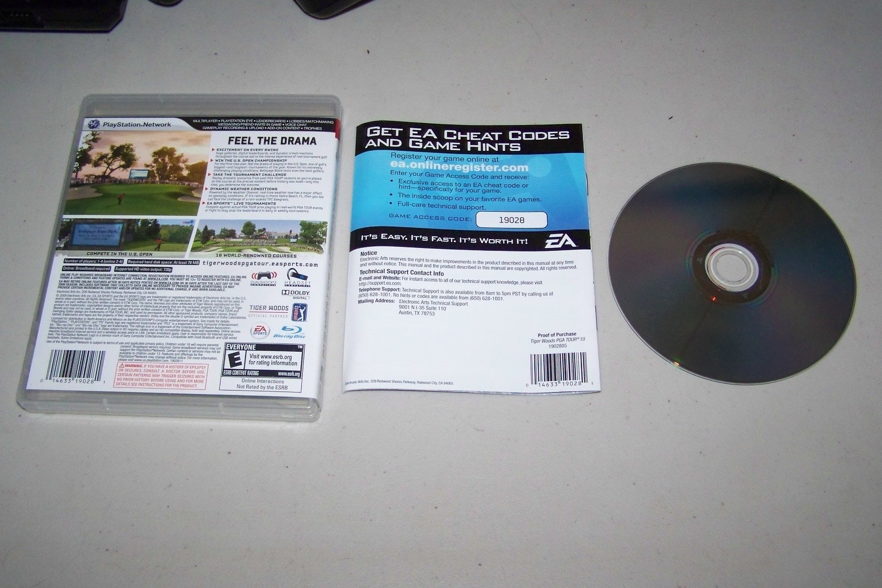 Tiger Woods PGA Tour 10 - Playstation 3 used book depot