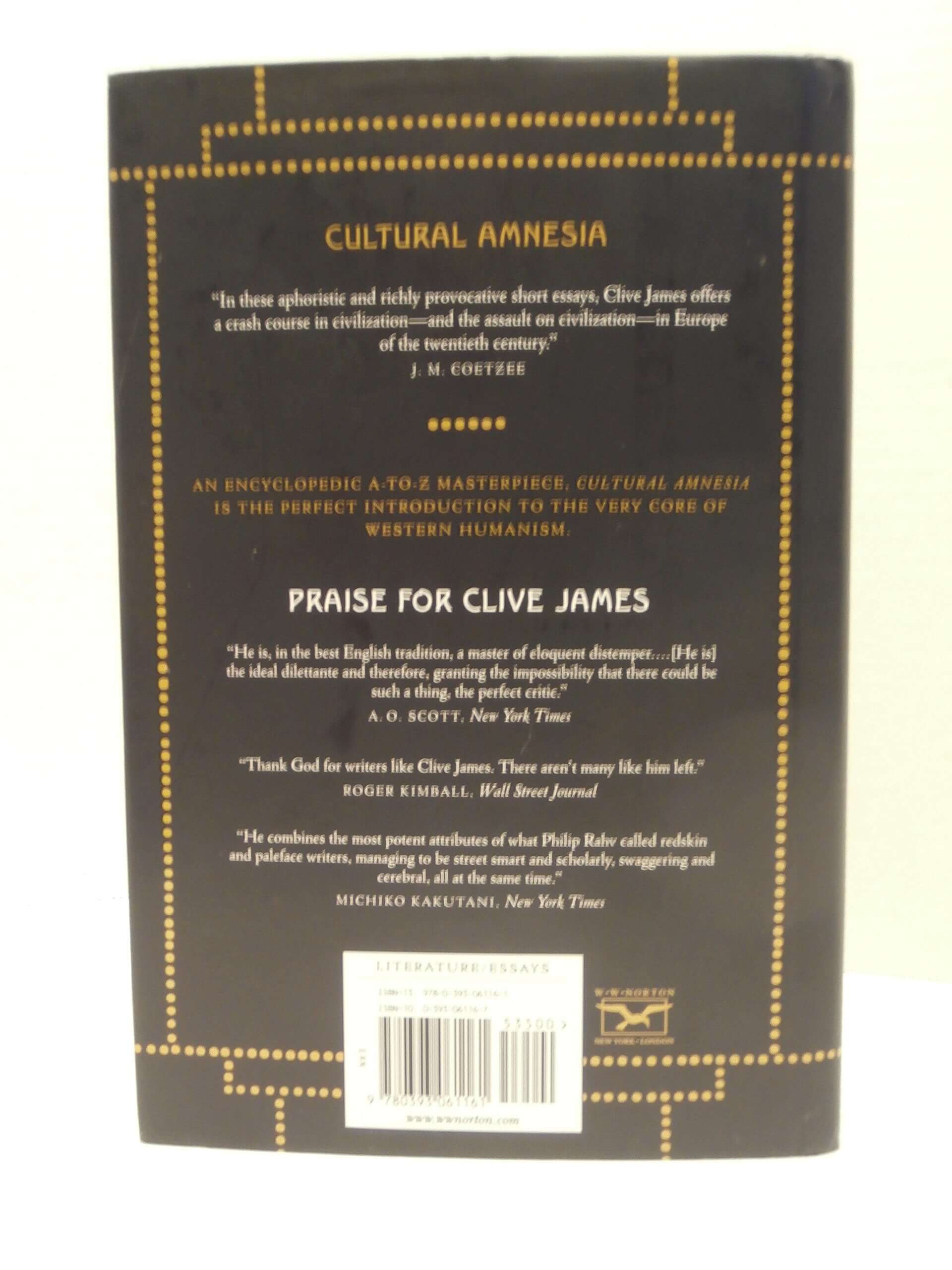 Cultural Amnesia: Necessary Memories from History and the Arts used book depot