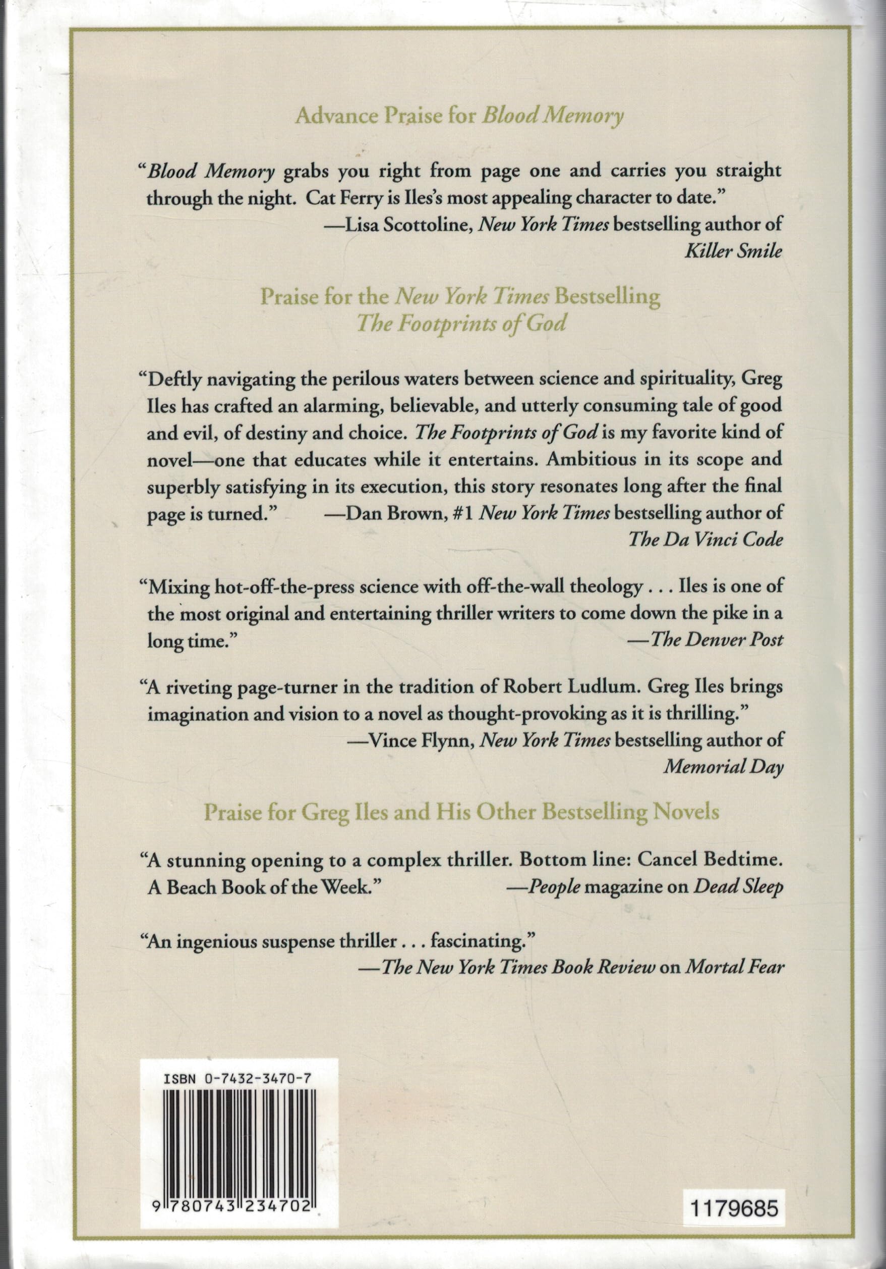 Blood Memory: A Novel used book depot