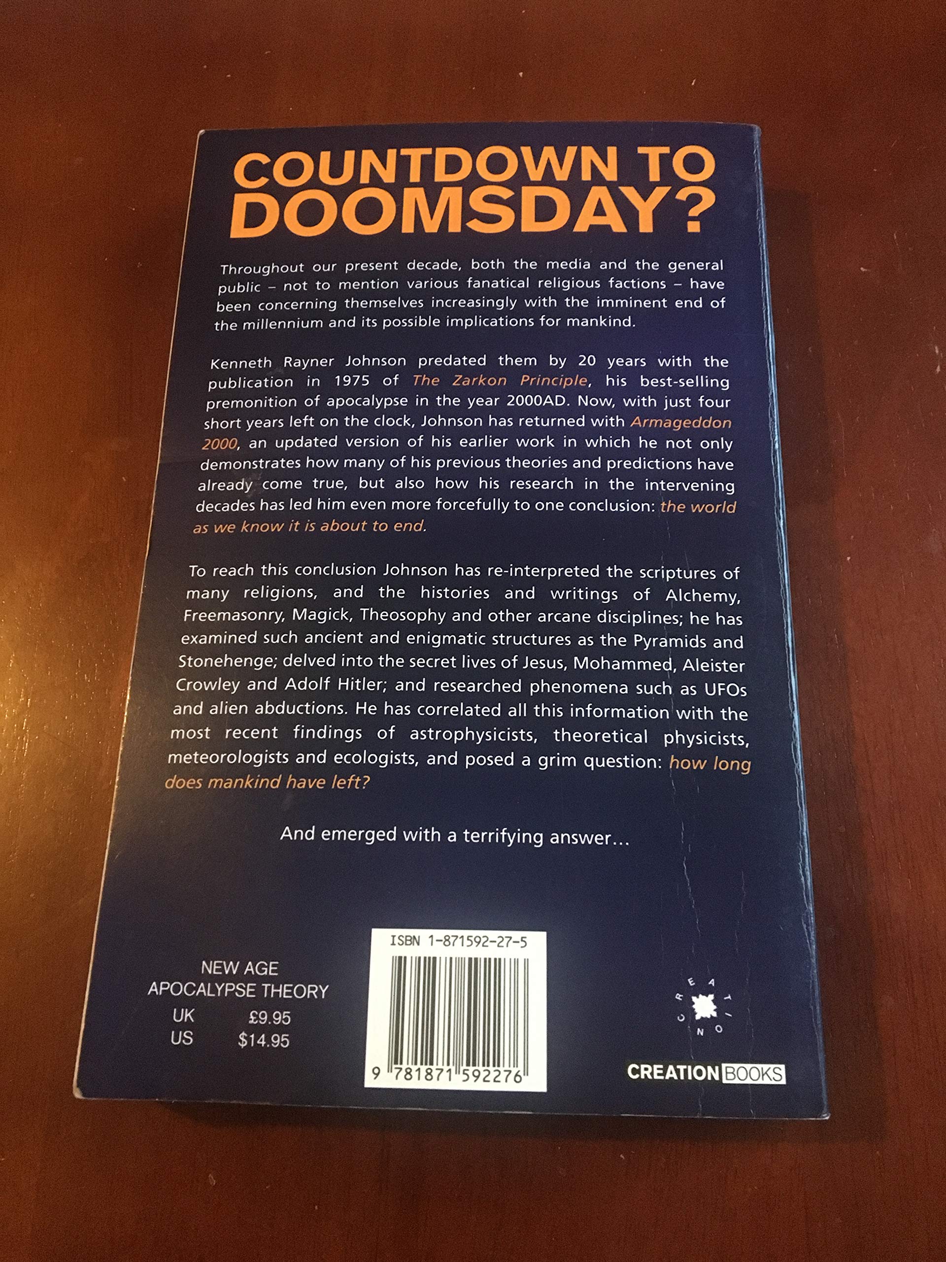 Armageddon 2000 used book depot