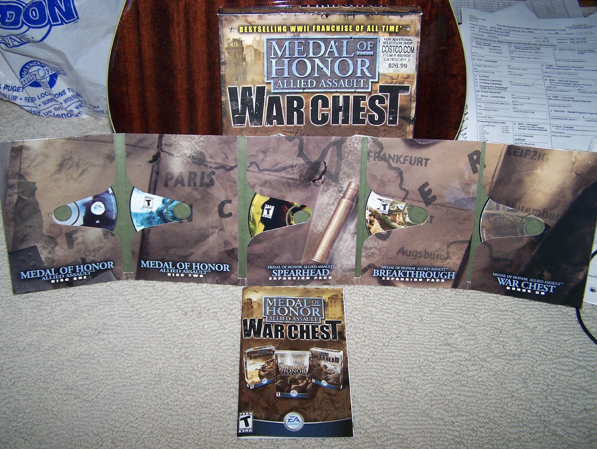 Medal of Honor Allied Assault War Chest - PC used book depot